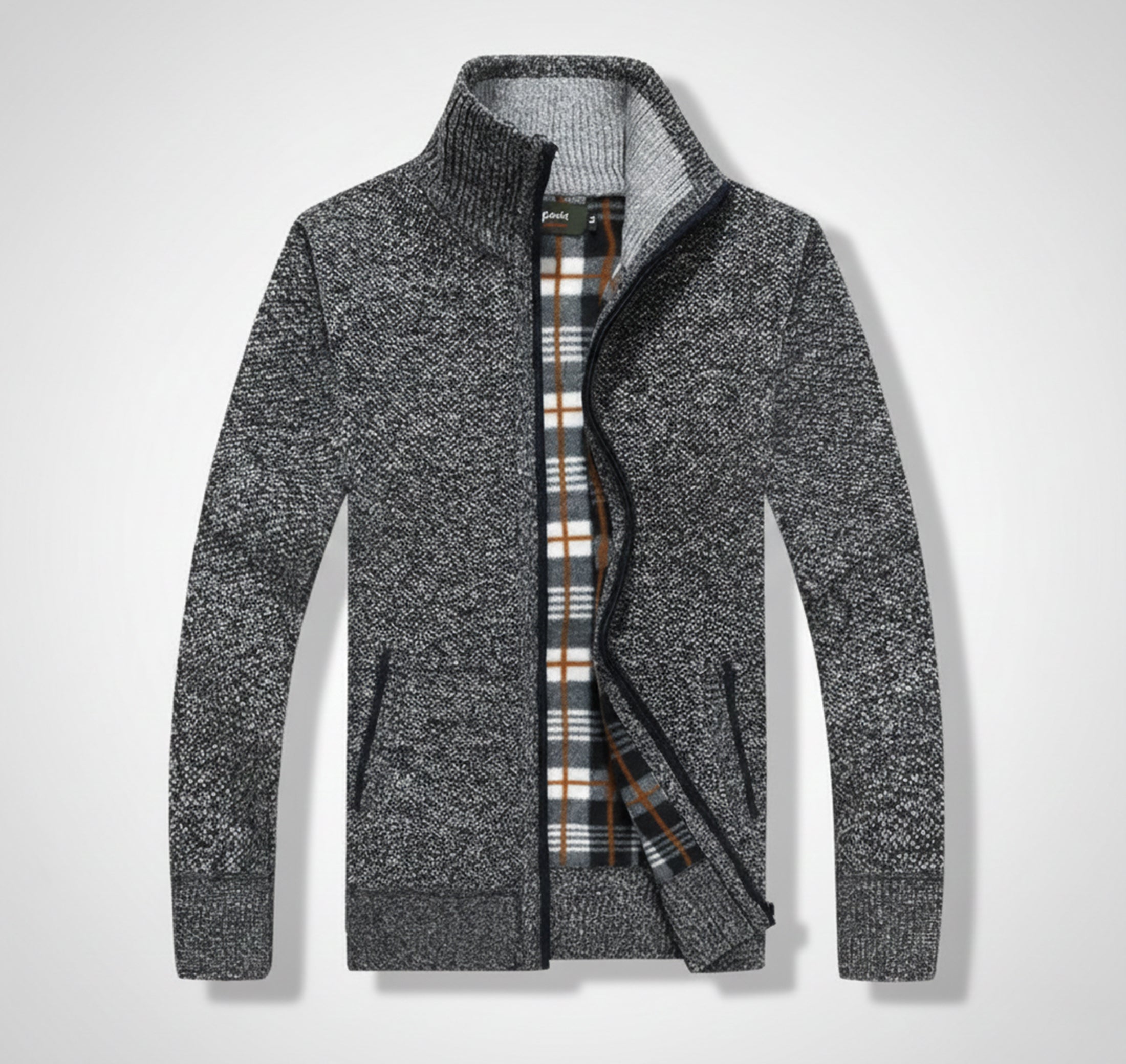 Dorvelli | Men’s Knit Sweater Jacket – Warm Knit Layer