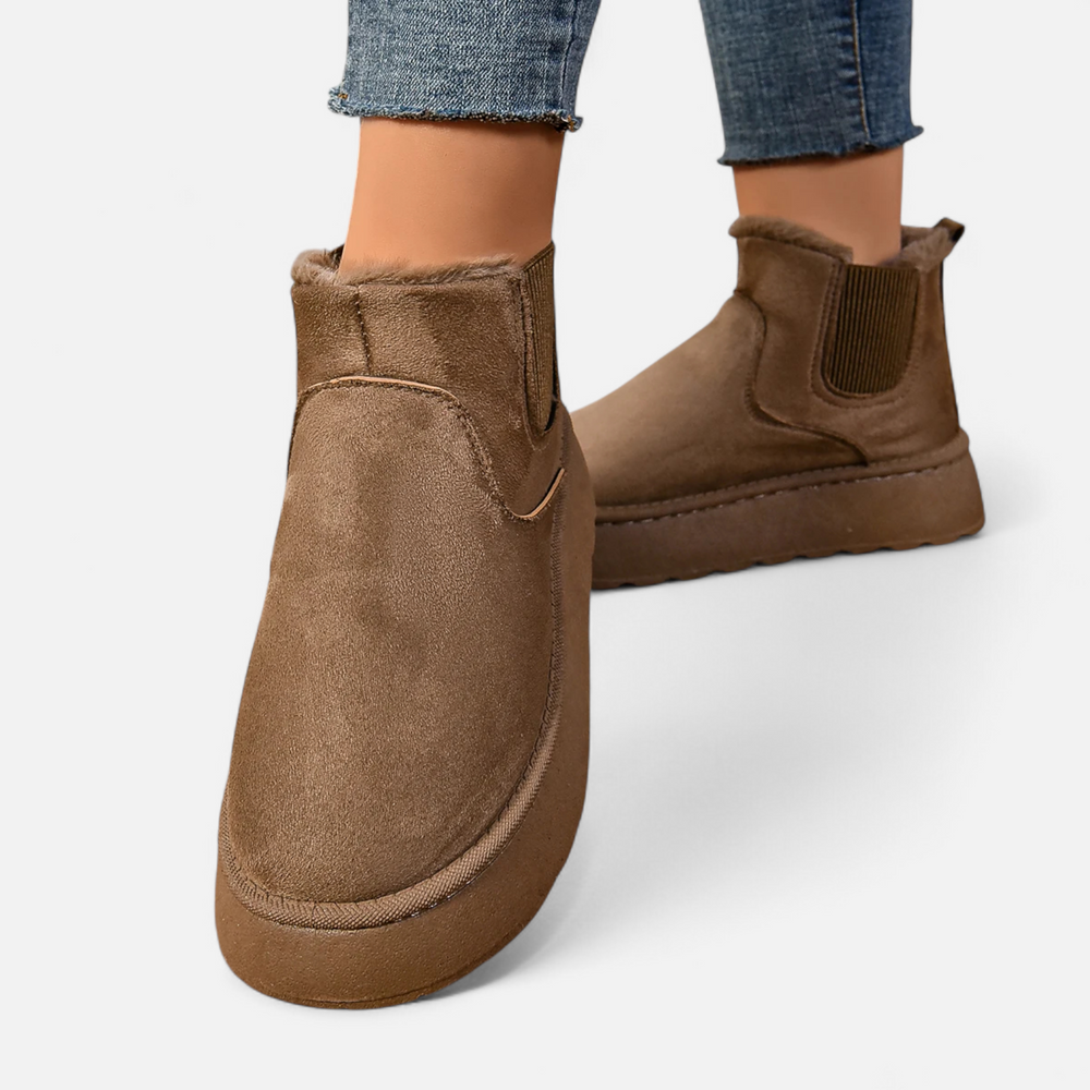 Dorvelli | Women’s Ankle Boots – Plush Platform Elegance