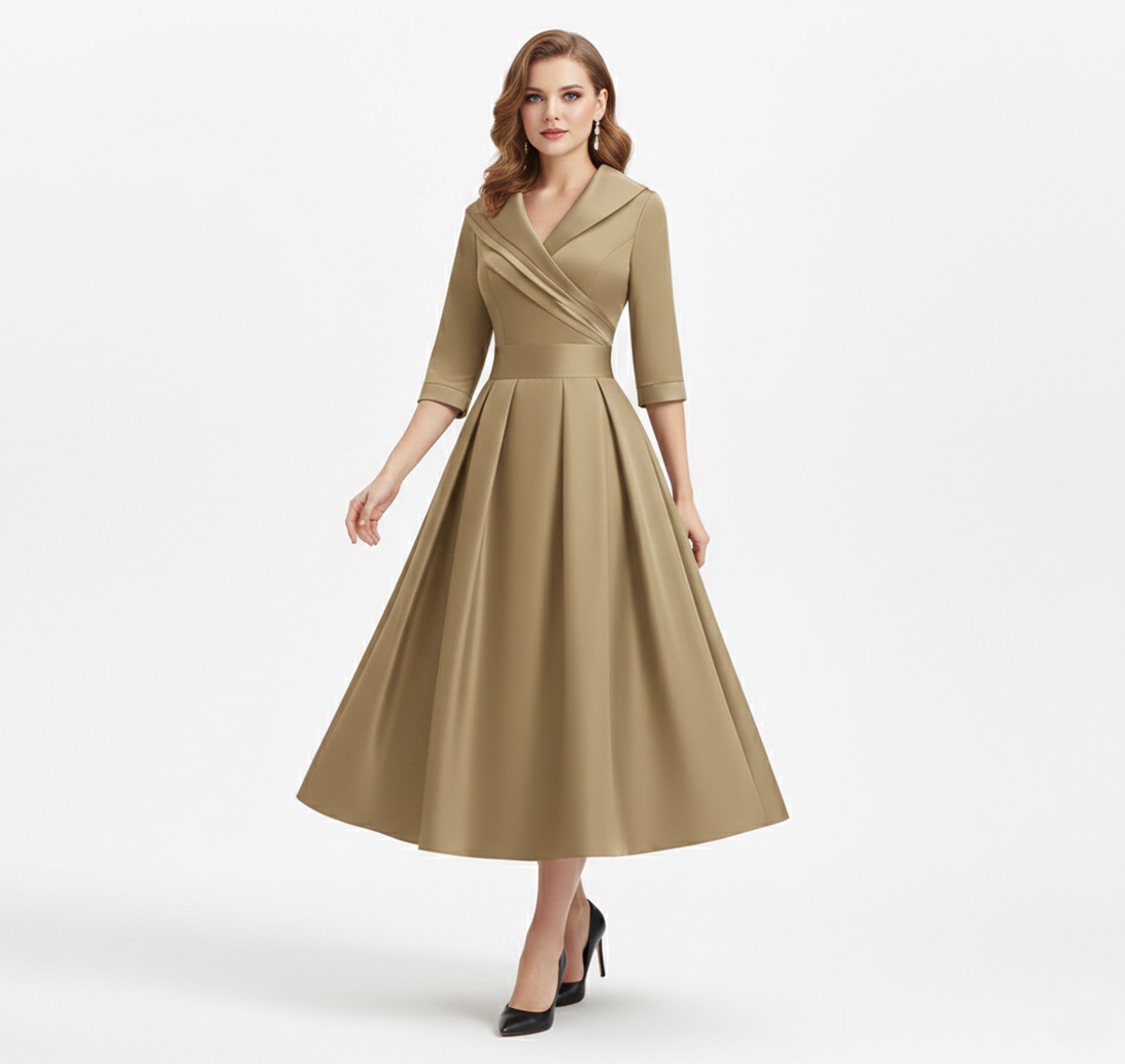 Dorvelli | Women’s Waist-Defined Dress – Timeless Formal Style