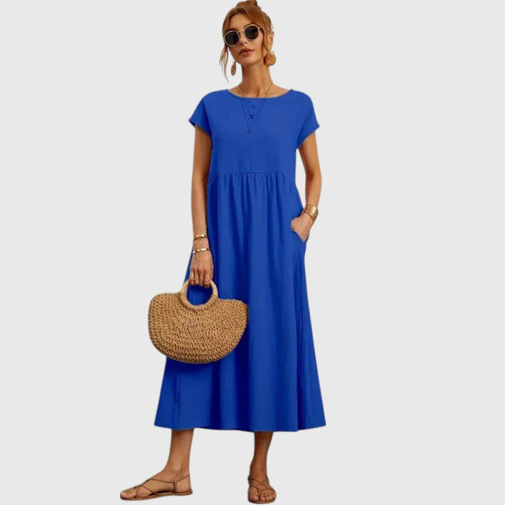 Dorvelli | Women's Midi Dress – Comfortable White