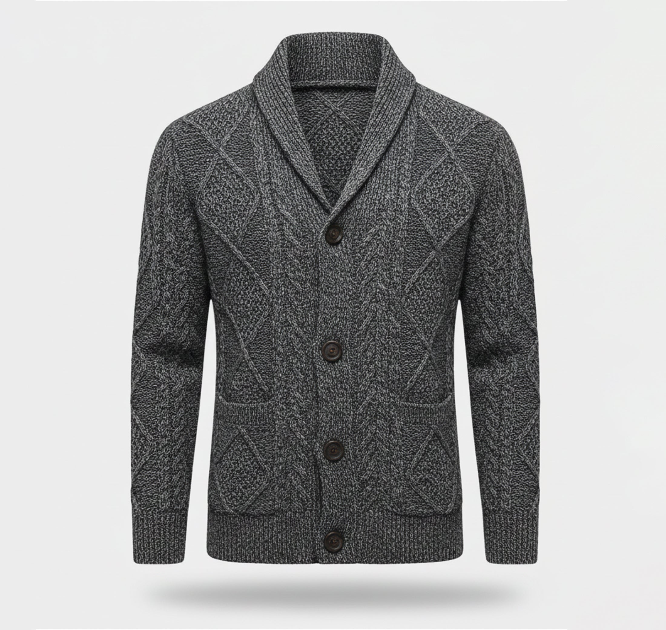 Dorvelli | Men’s Knit Cardigan Jacket – Jacquard Warm Edition