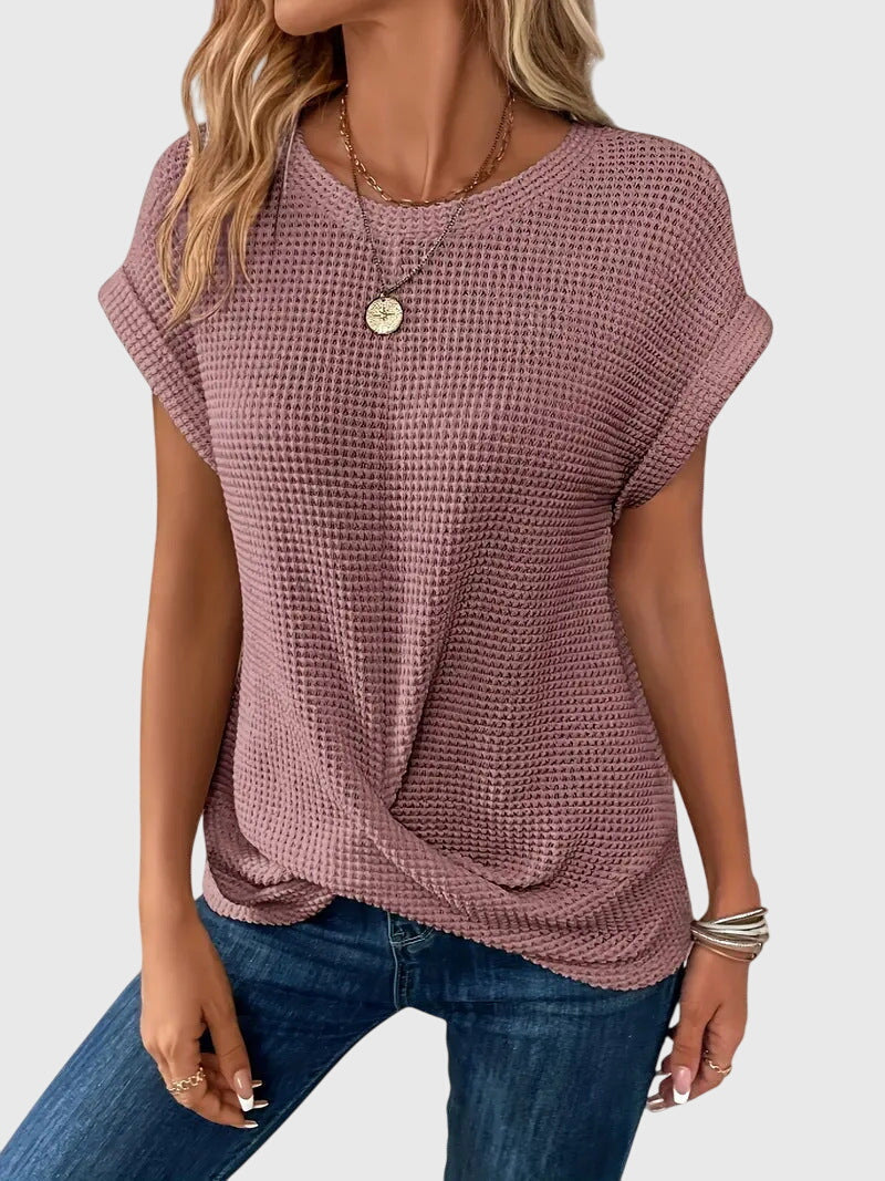 Dorvelli | Women's Blouse – Elegant Crew Neck