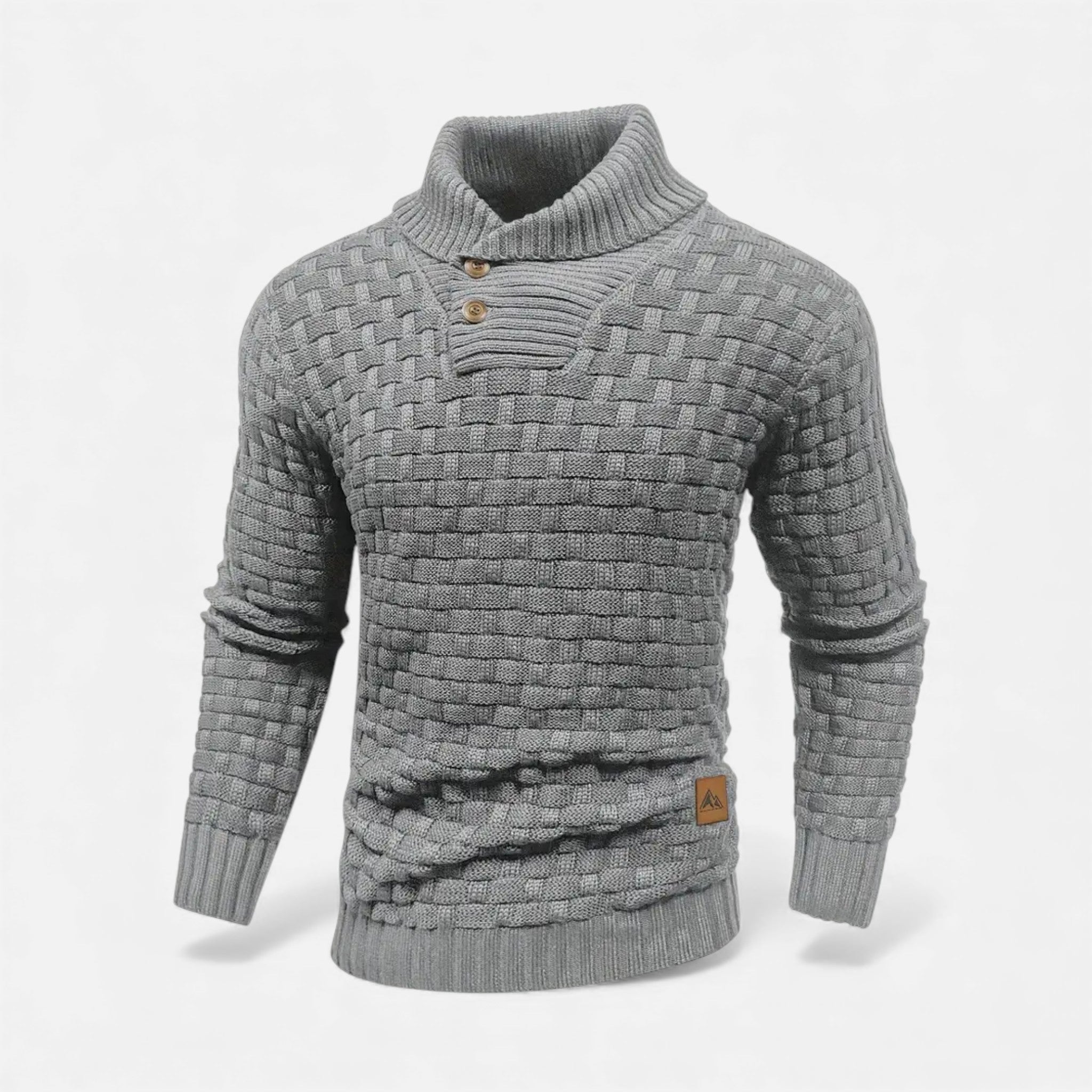 Dorvelli | Men’s Sweater – Lapel Knit Winter Classic