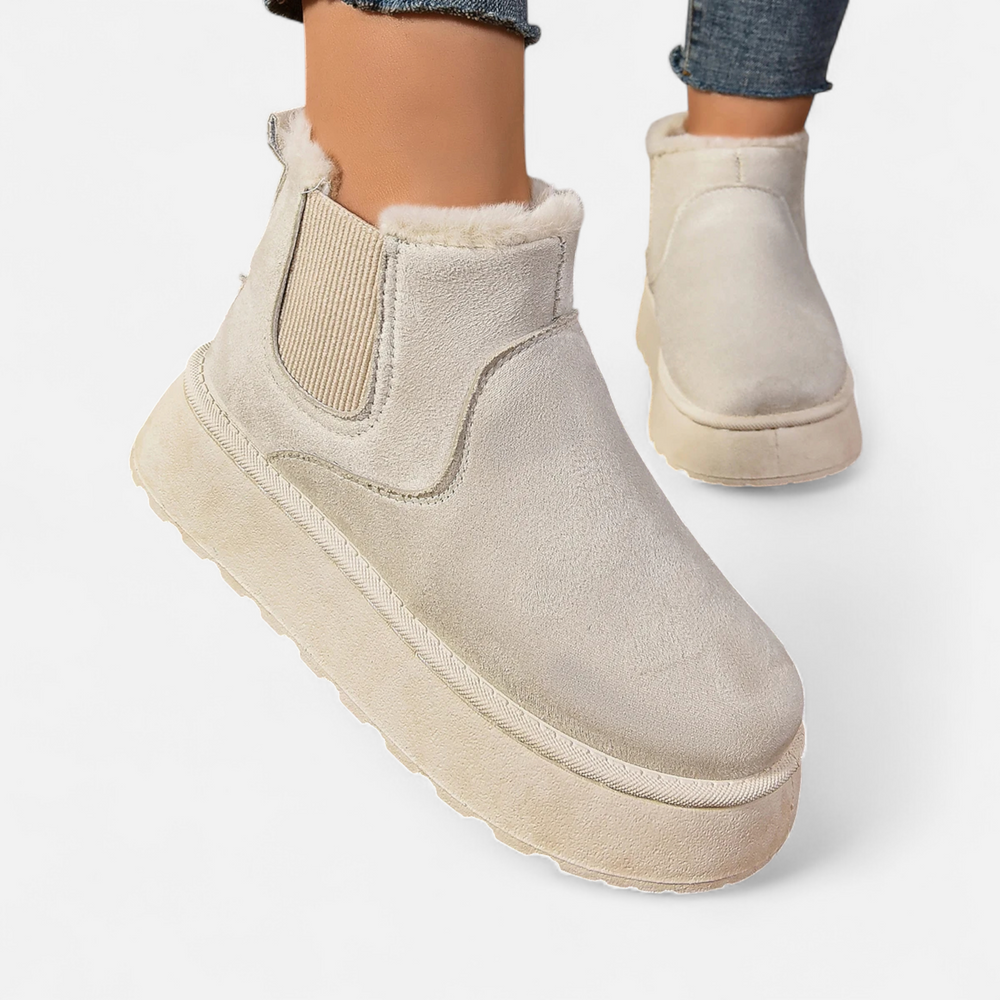 Dorvelli | Women’s Ankle Boots – Plush Platform Elegance