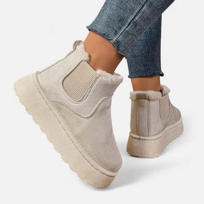 Dorvelli | Women’s Ankle Boots – Plush Platform Elegance