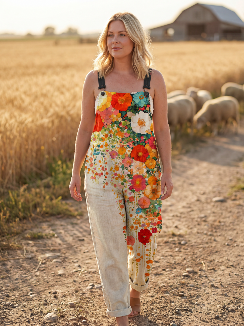 Dorvelli | Women's Jumpsuit – Floral Relaxed