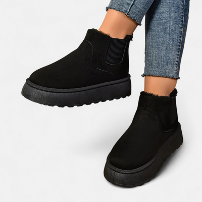 Dorvelli | Women’s Ankle Boots – Plush Platform Elegance