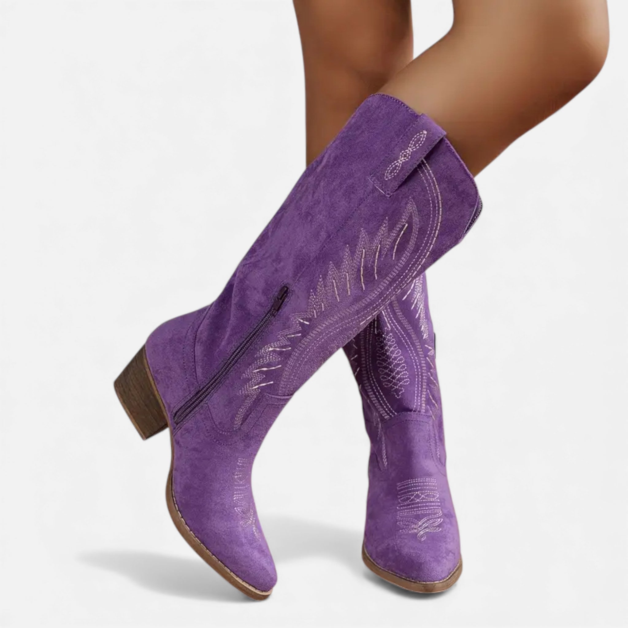 Dorvelli | Women’s Embroidered Cowboy Boots – Western Chic Elegance