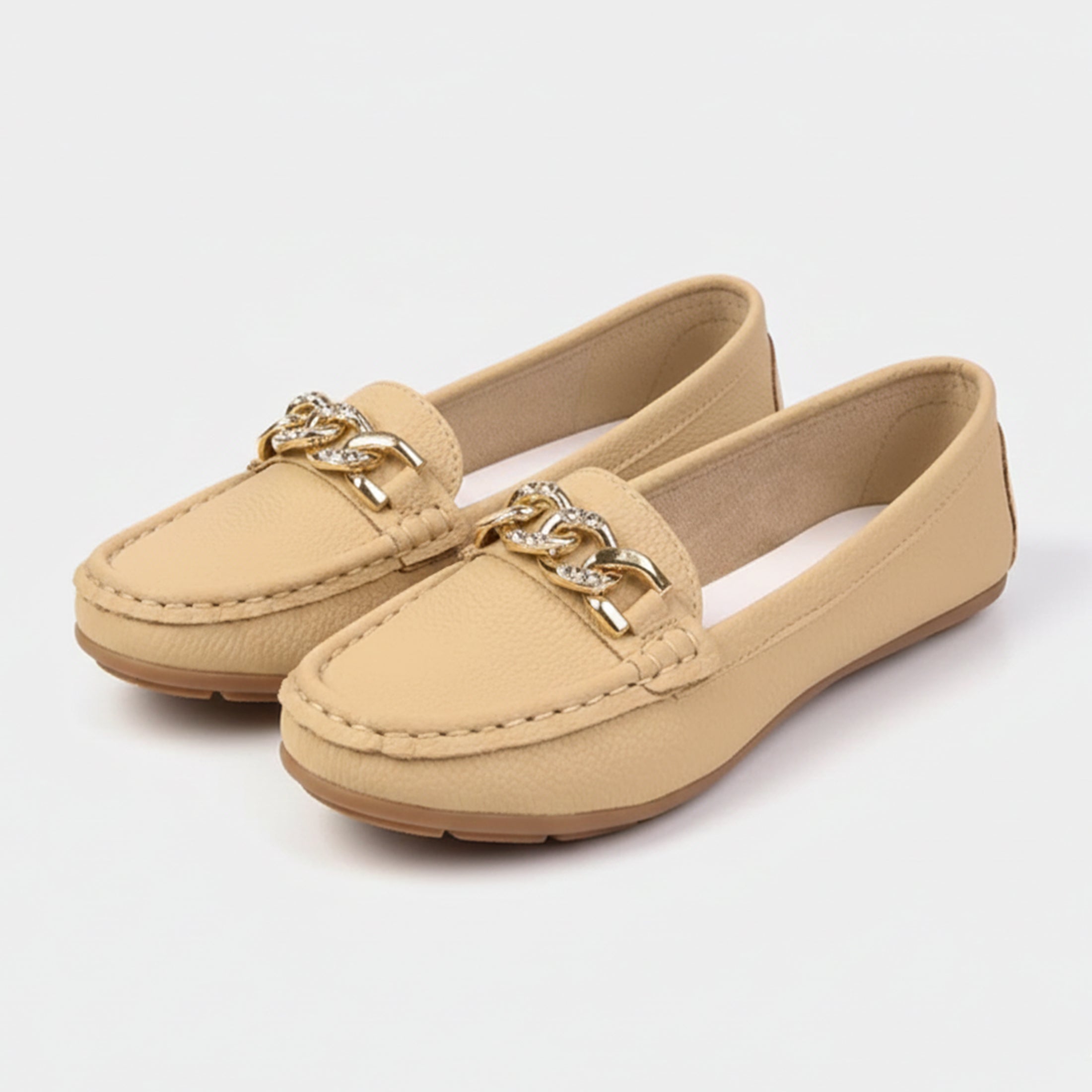 Dorvelli | Women’s Casual Flats – Metal Accent Style