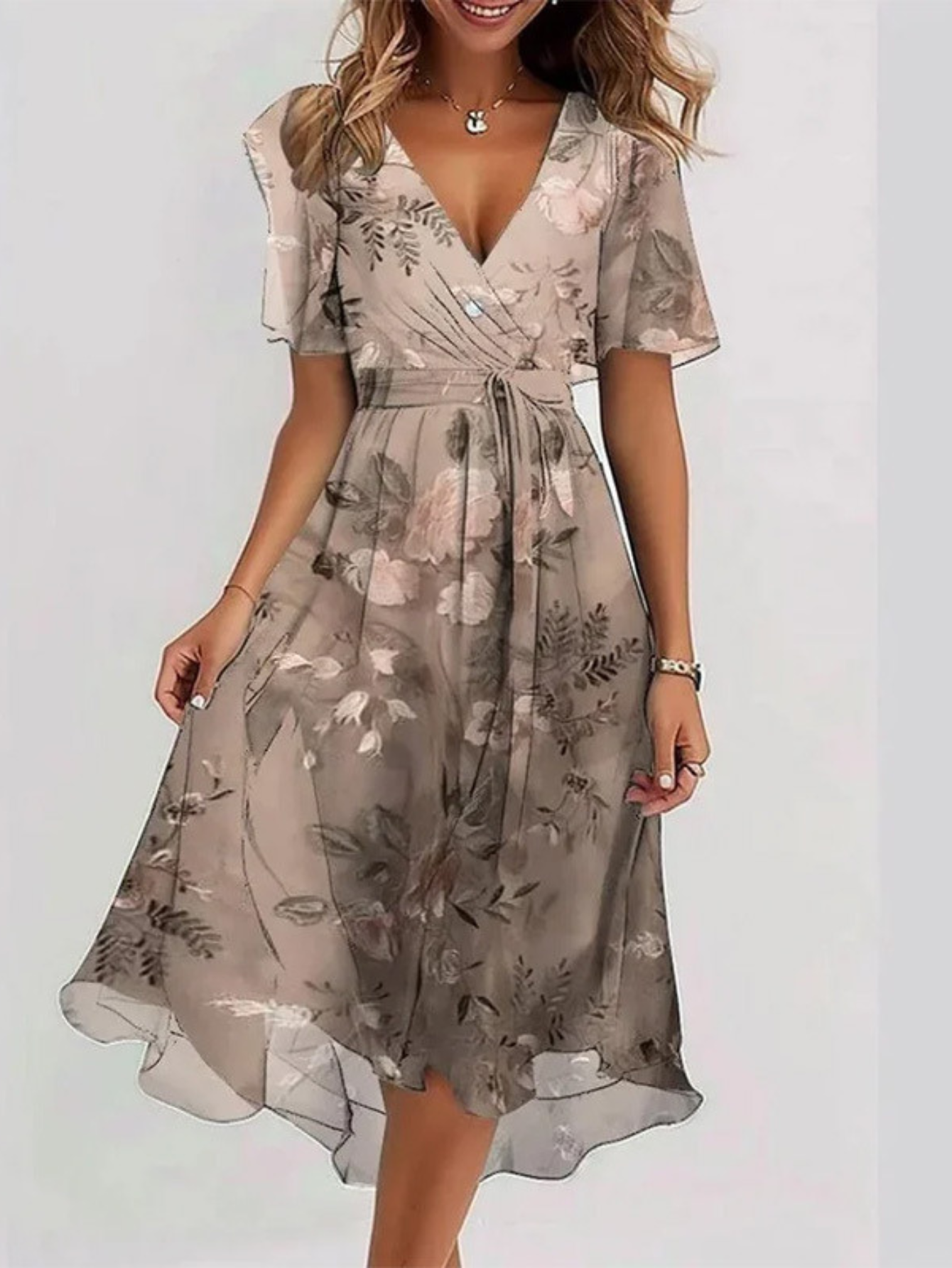 Dorvelli | Women's Midi Dress – Belly Cover
