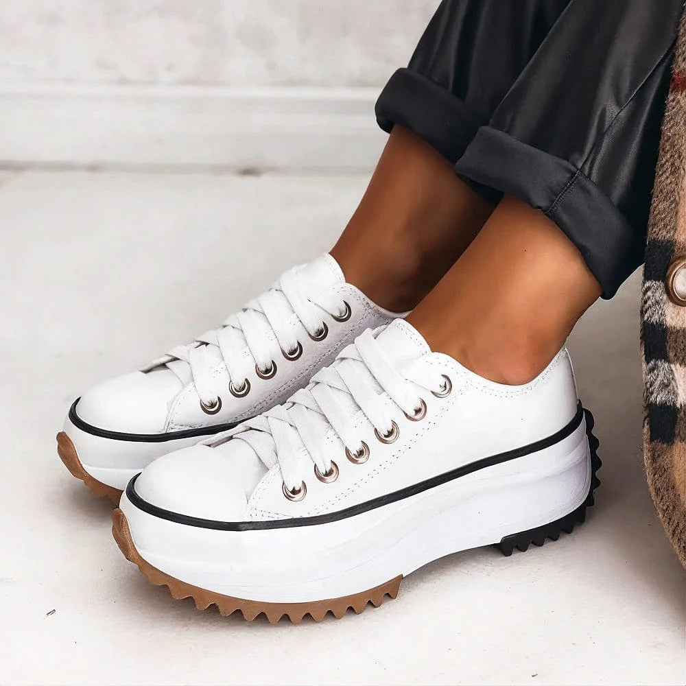 Dorvelli | Women’s Platform Trainers – Chunky Lace-Up