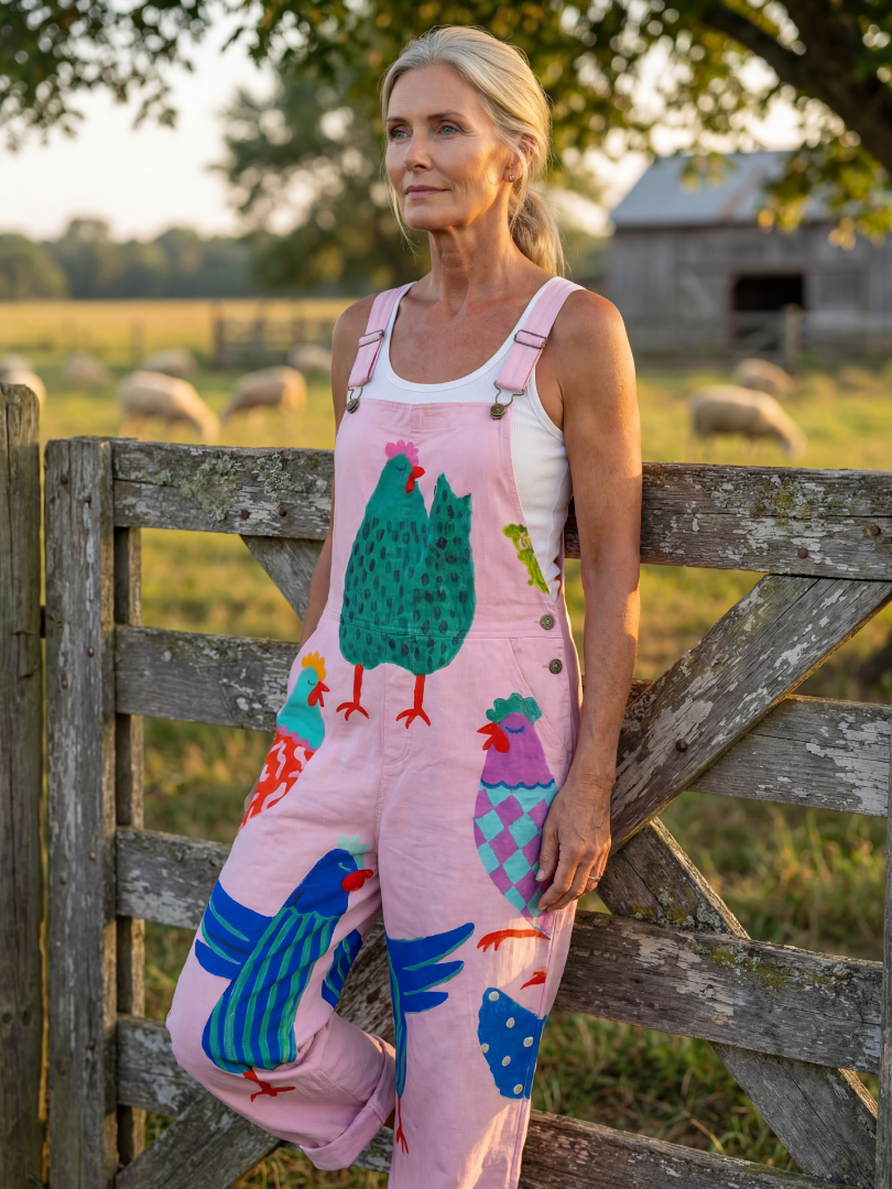 Dorvelli | Women's Jumpsuit – Hen Motif