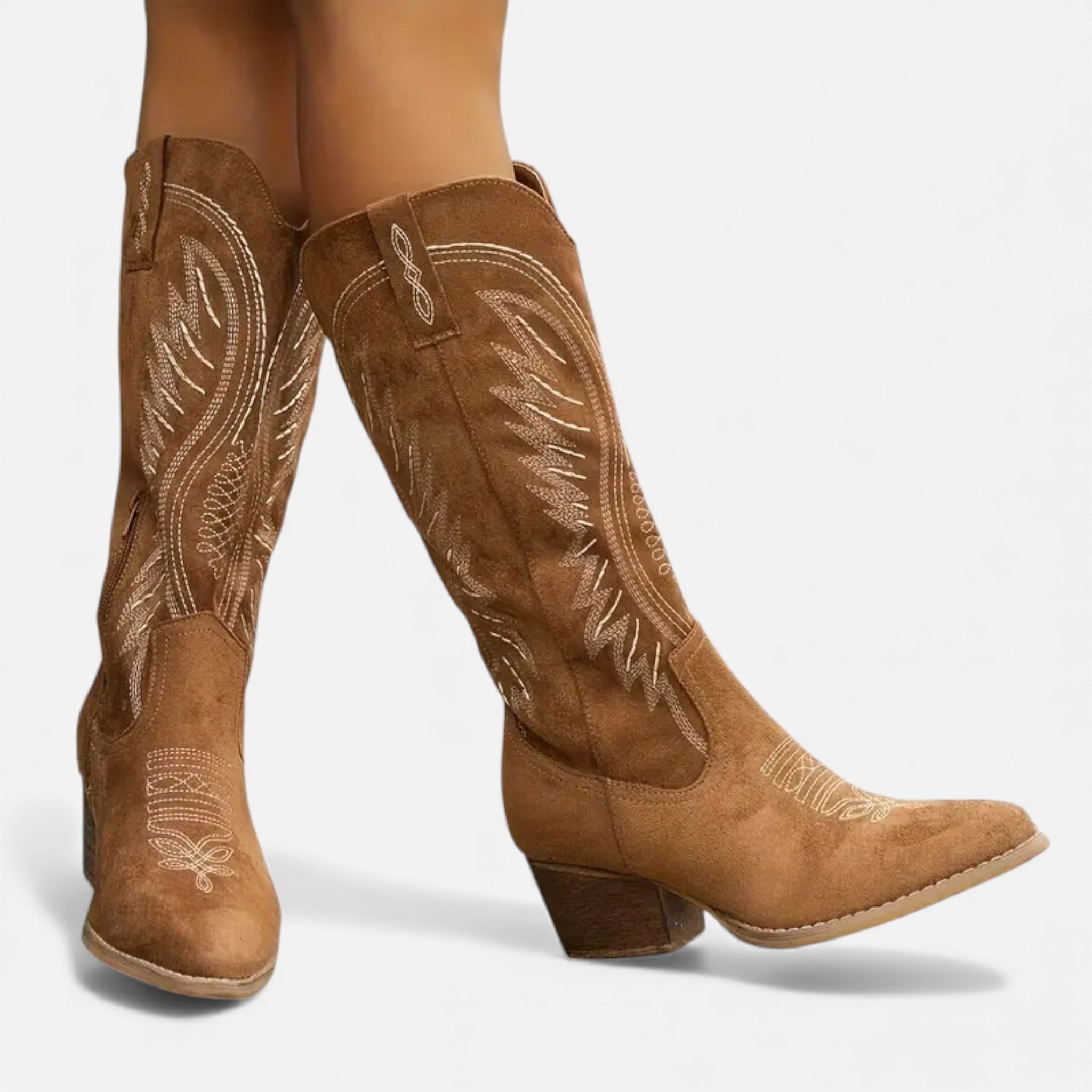 Dorvelli | Women’s Embroidered Cowboy Boots – Western Chic Elegance