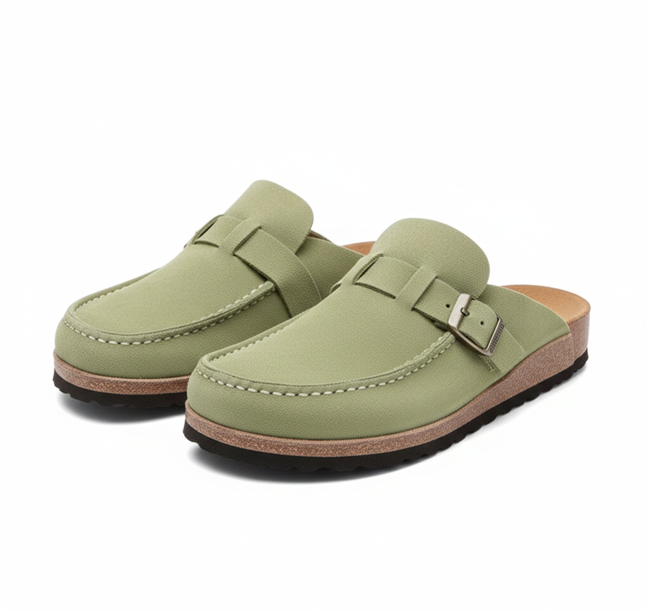 Dorvelli | Suede Buckle Slippers – Lightweight Comfort