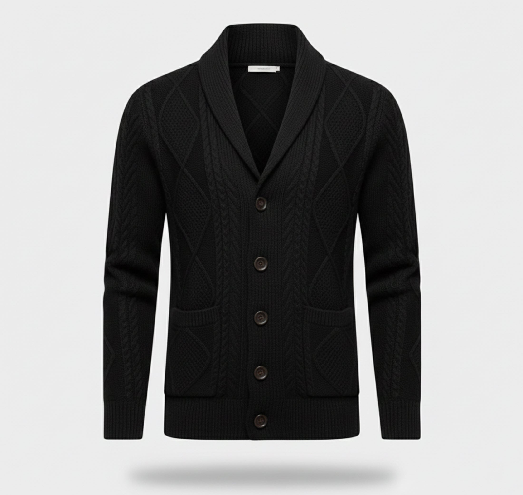 Dorvelli | Men’s Knit Cardigan Jacket – Jacquard Warm Edition