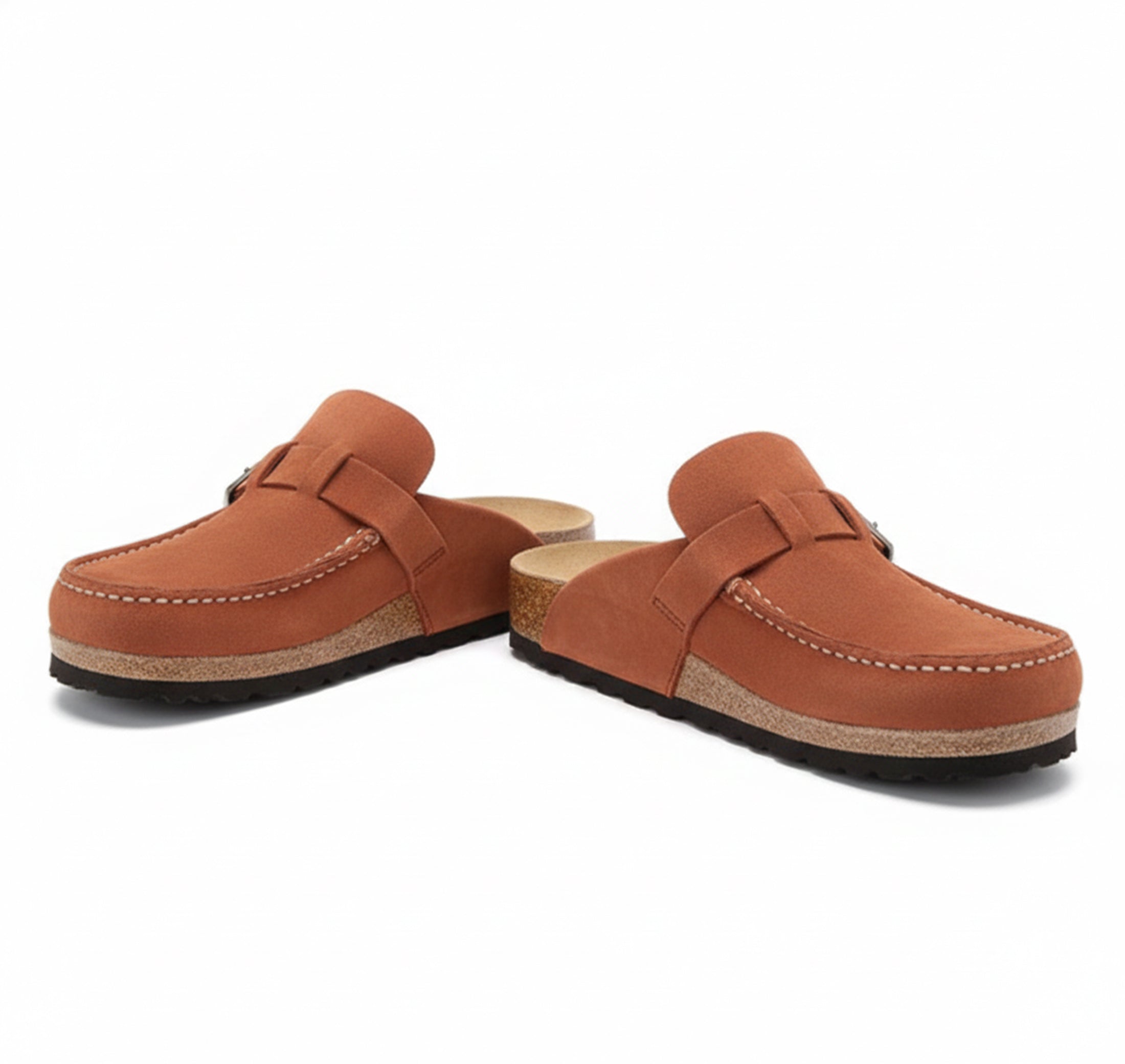 Dorvelli | Suede Buckle Slippers – Lightweight Comfort