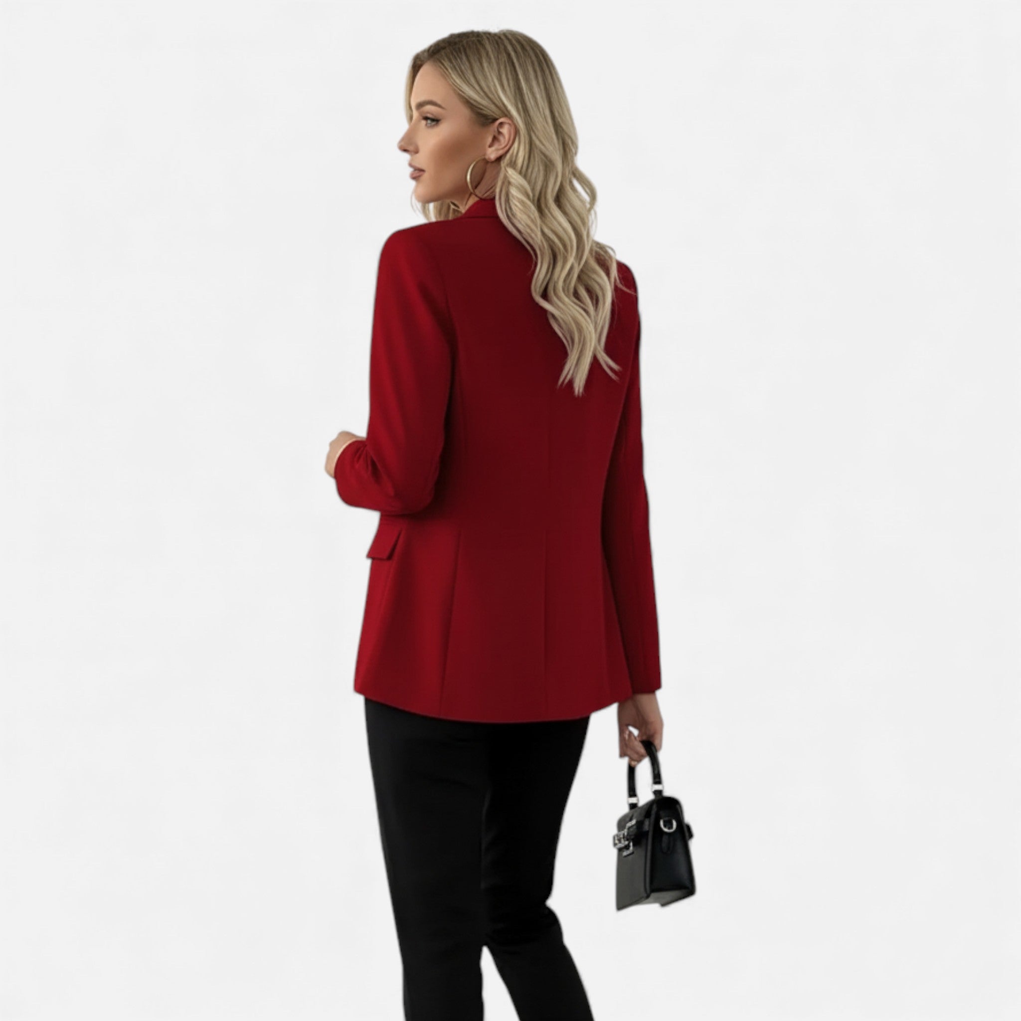 Dorvelli | Women’s Classic Single-Breasted Blazer – Timeless Solid Elegance