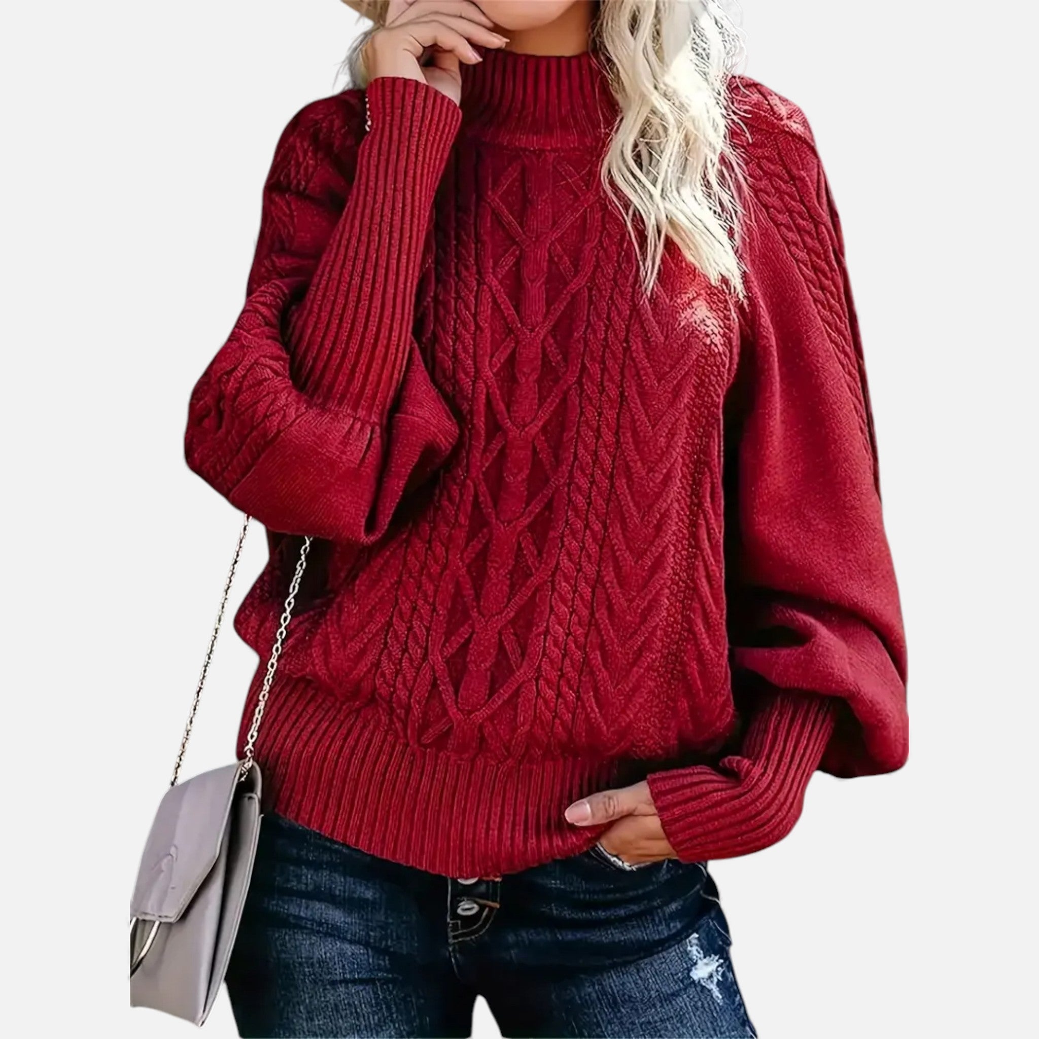 Dorvelli | Women’s Sweater – Elegant High-Neck Knit