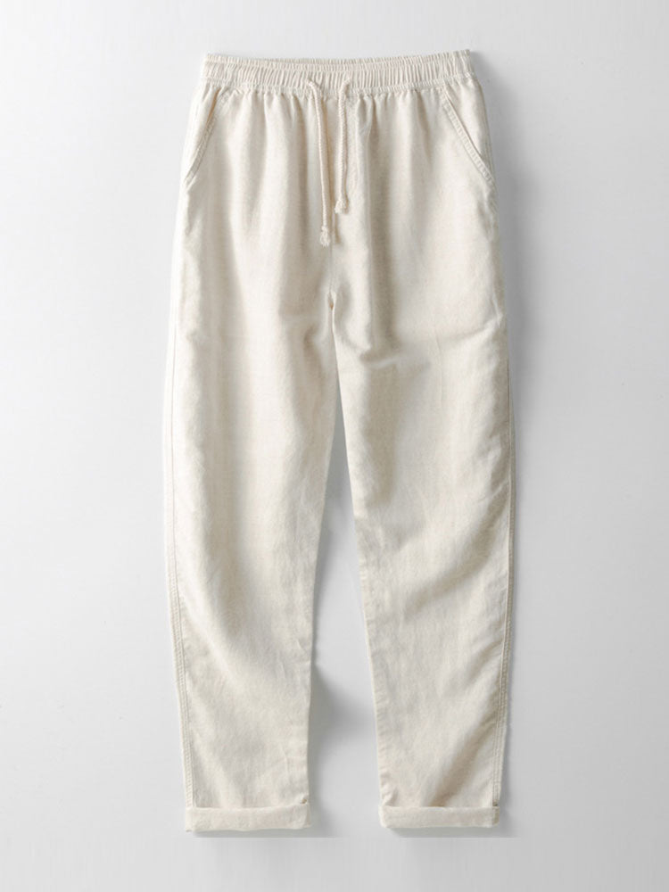 Dorvelli | Men's Two-Piece Set – Linen Band Collar Co-ord