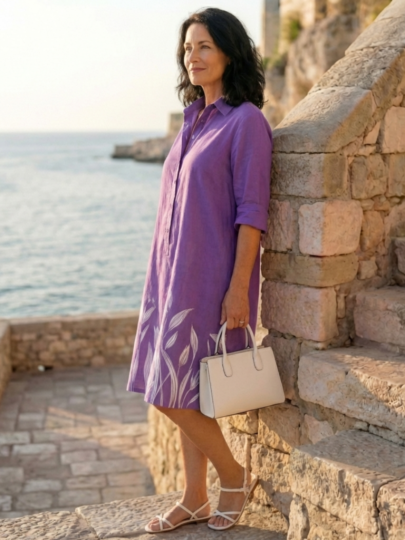 Dorvelli | Women's Midi Dress – Evening Garden Walk
