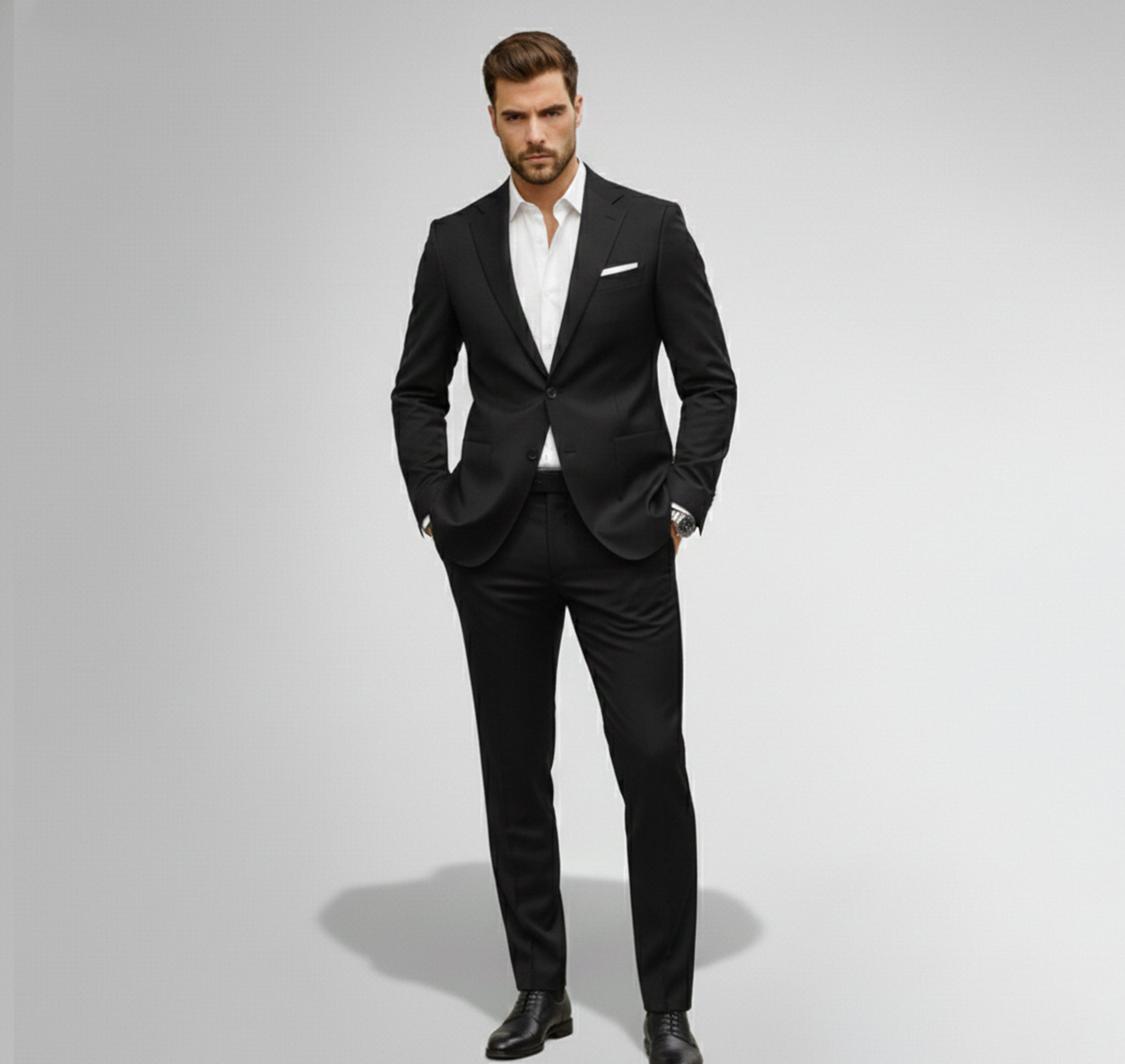 Dorvelli | Men’s Slim Suit Set – Digital Print Comfort