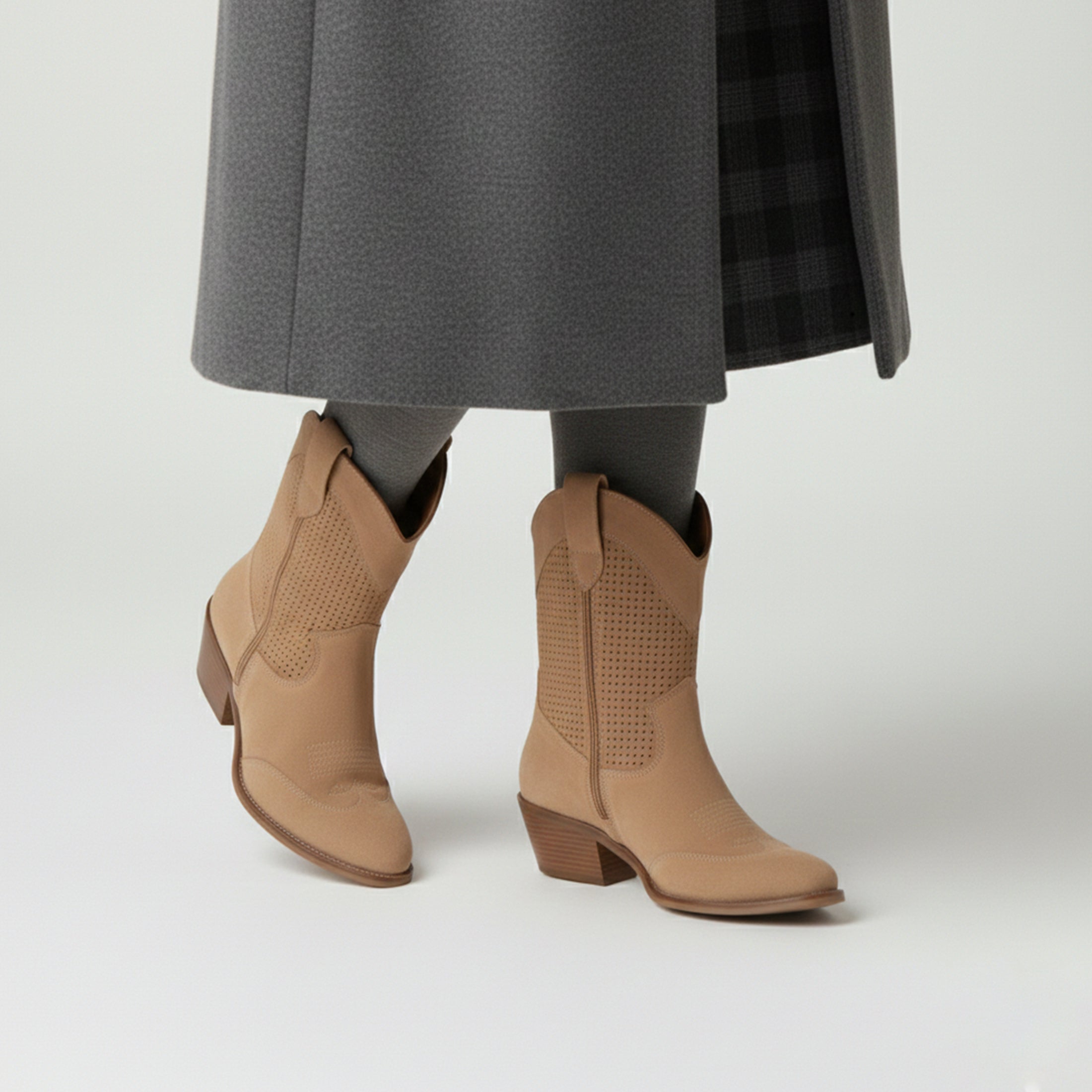 Dorvelli | Women’s Ankle Boots – Mid-Heel Suede Edition