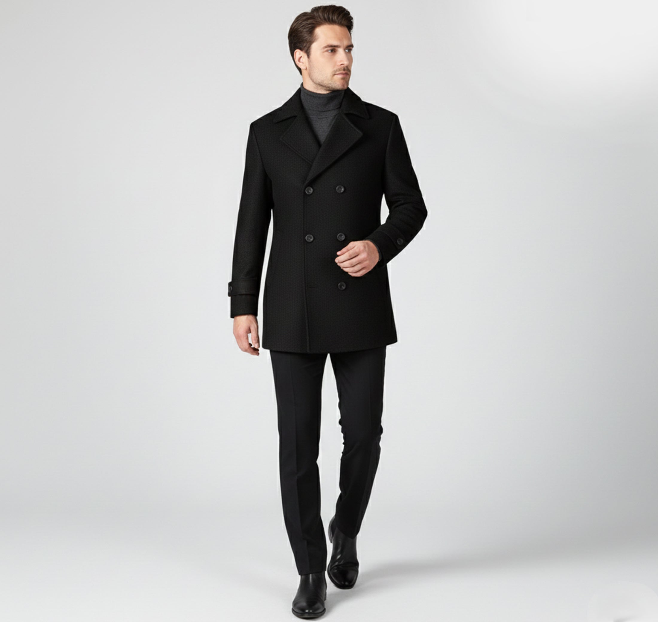 Dorvelli | Men’s Classic Wool Coat – Modern Leisure Edition