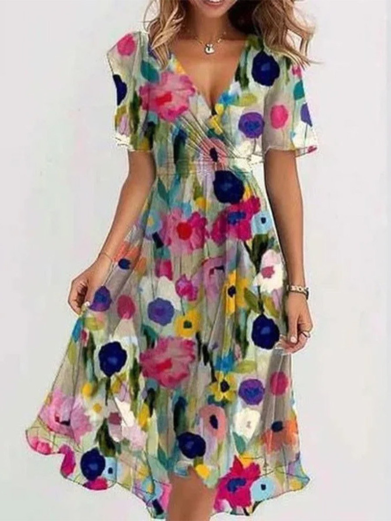 Dorvelli | Women's Midi Dress – Belly Cover