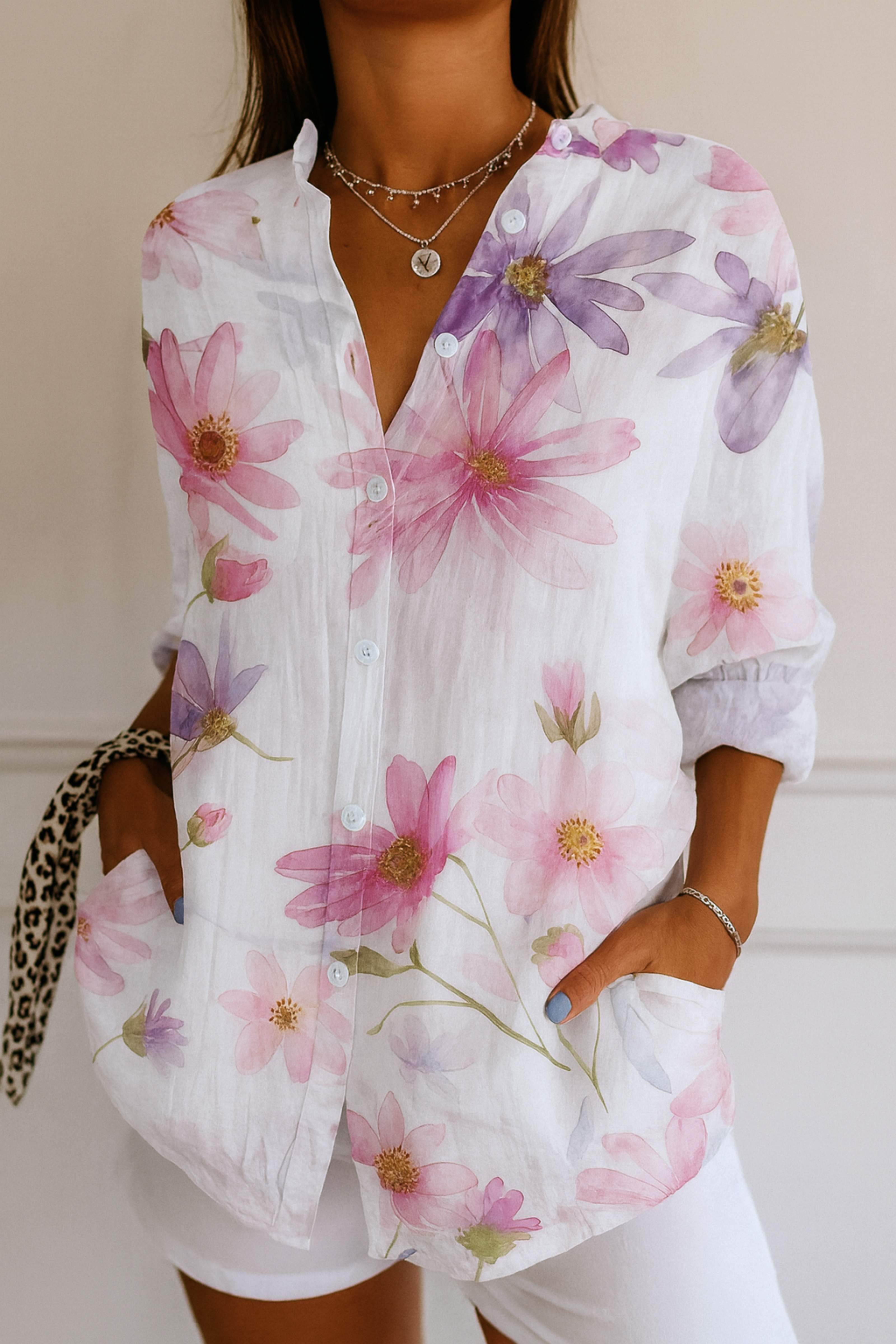 Dorvelli | Women's Blouse – Colorful Pattern