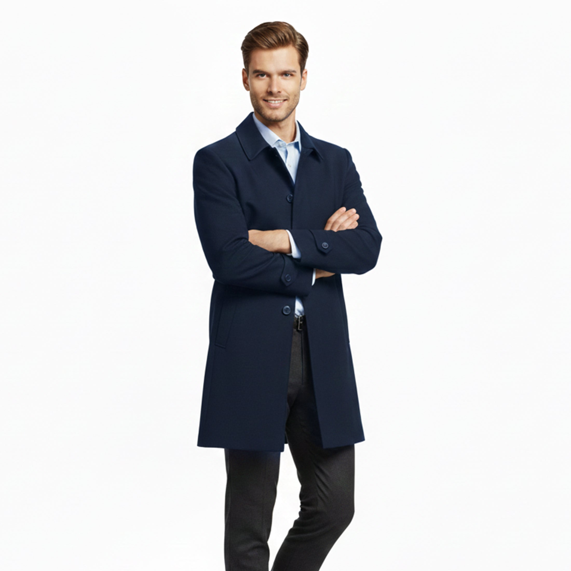 Dorvelli | Men’s Windproof Winter Coat – Mid-Length Padded Comfort Fit