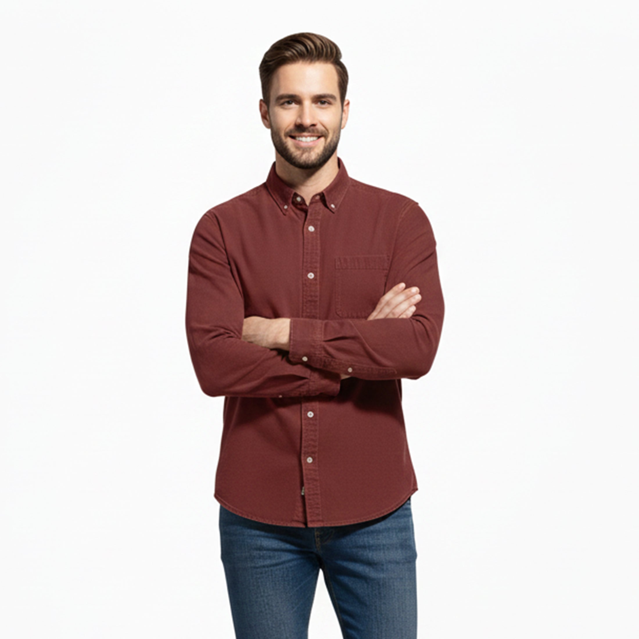 Dorvelli | Men’s Long Sleeve Shirt – Casual Leisure Fit