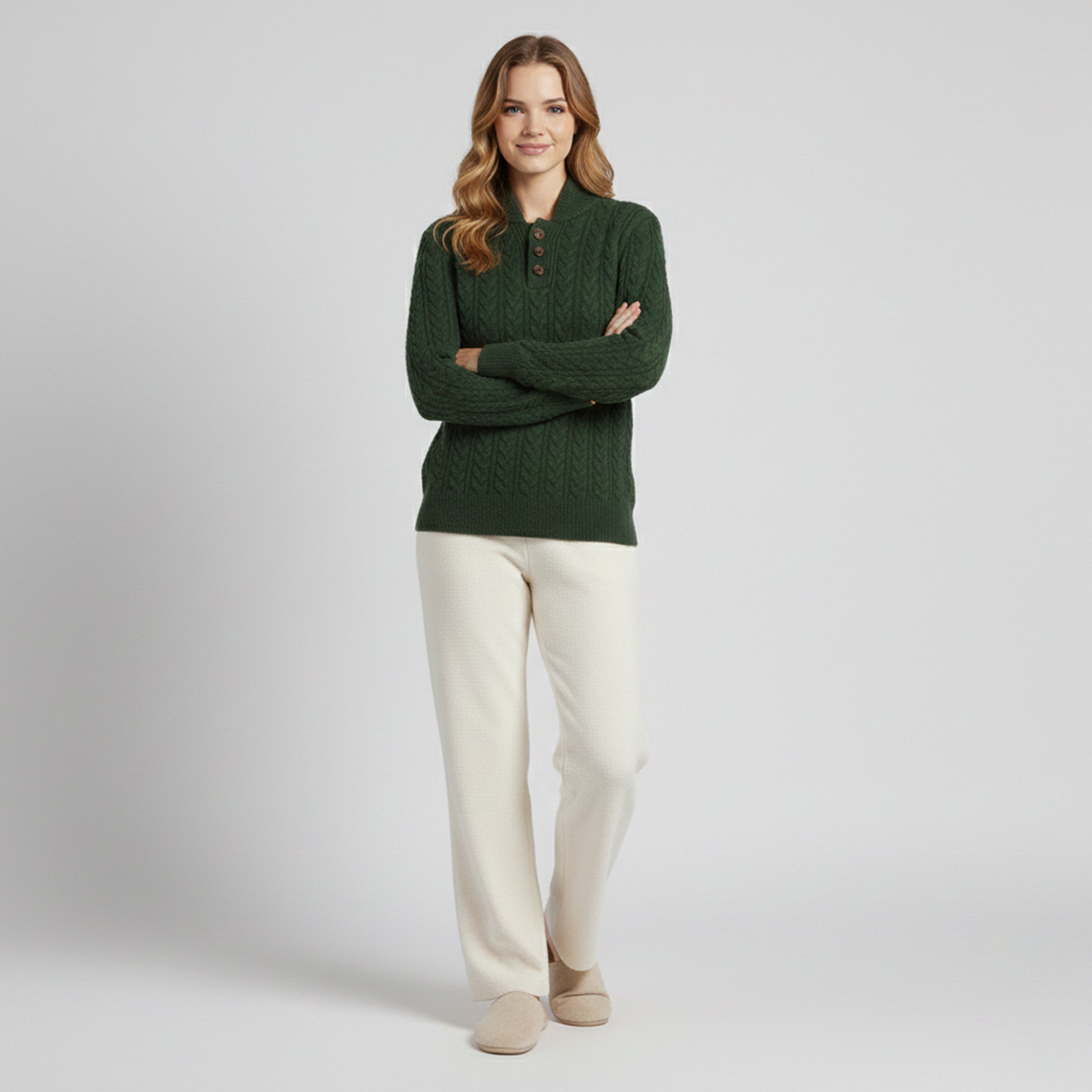 Dorvelli | Women’s Knit Sweater – Twisted Texture Fit