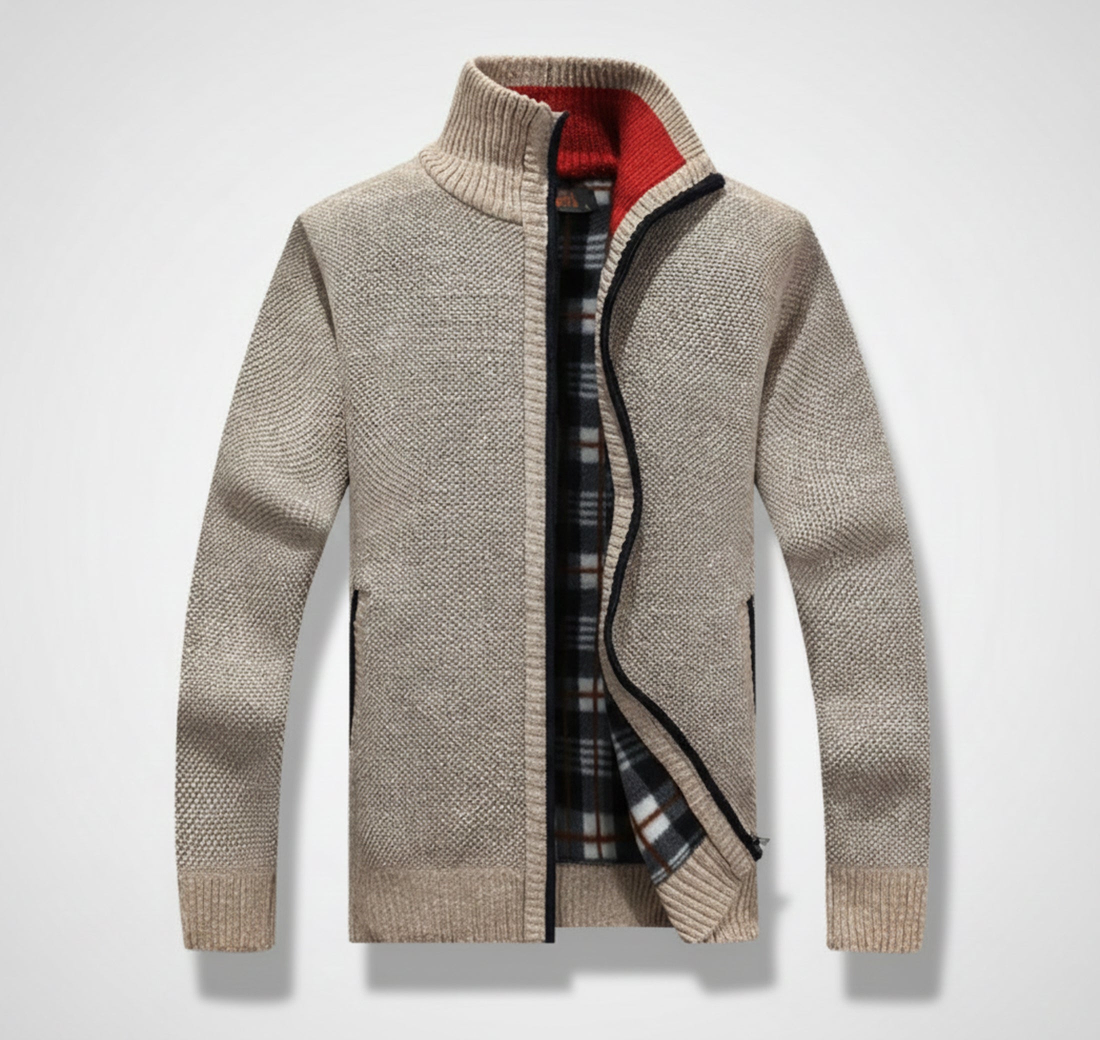 Dorvelli | Men’s Knit Sweater Jacket – Warm Knit Layer
