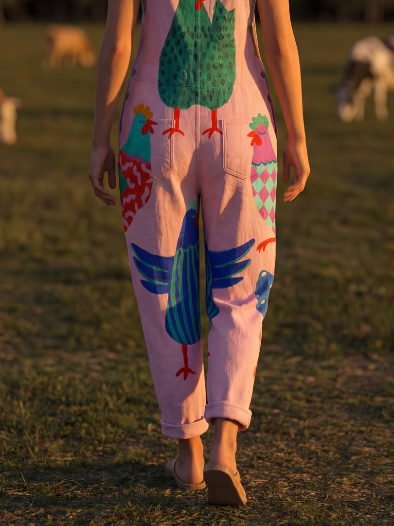 Dorvelli | Women's Jumpsuit – Hen Motif