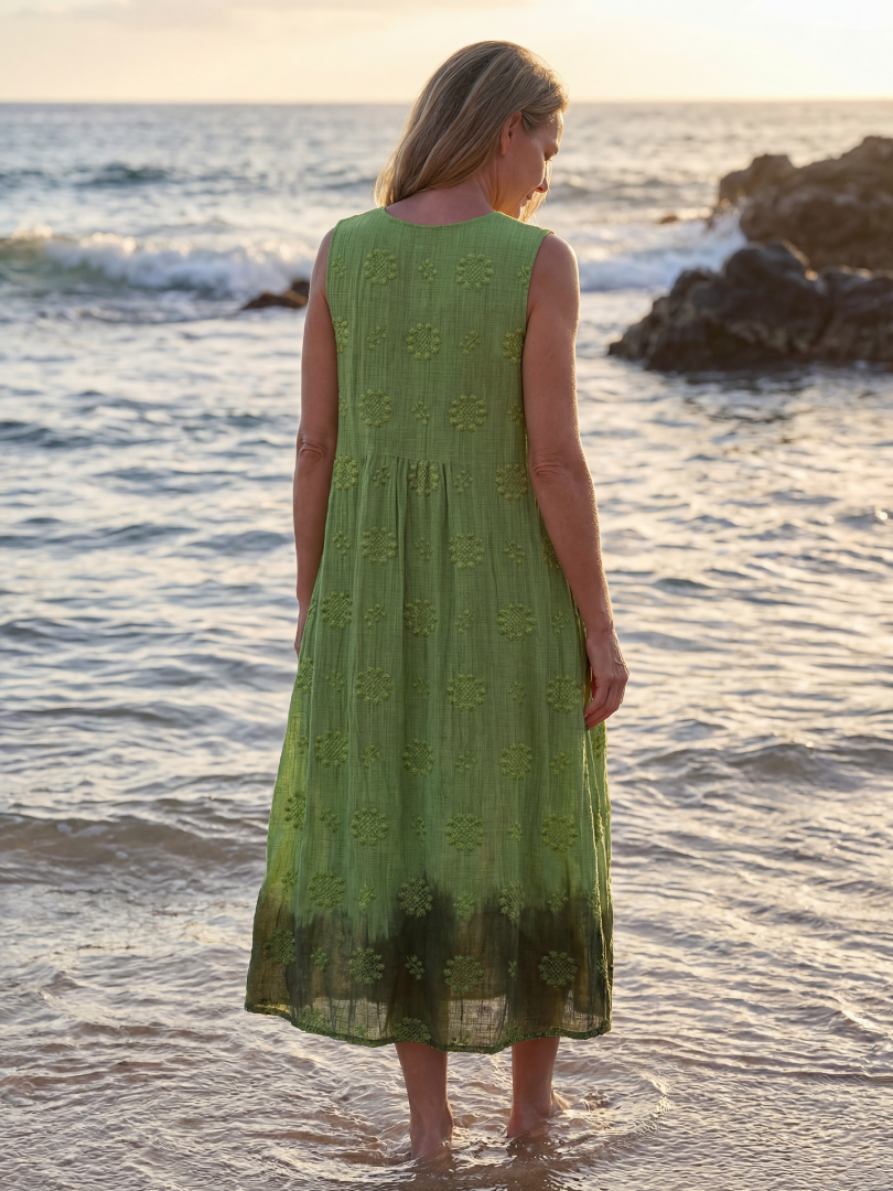 Dorvelli | Women's Midi Dress – Garden Texture