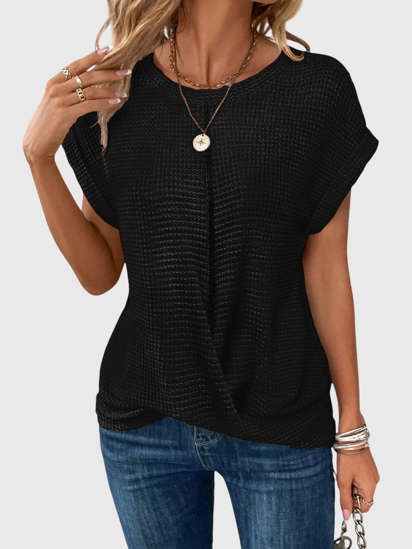 Dorvelli | Women's Blouse – Elegant Crew Neck