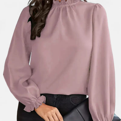 Dorvelli | Women’s Blouse – Elegant Ruffle Collar
