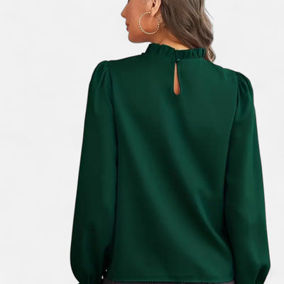 Dorvelli | Women’s Blouse – Elegant Ruffle Collar