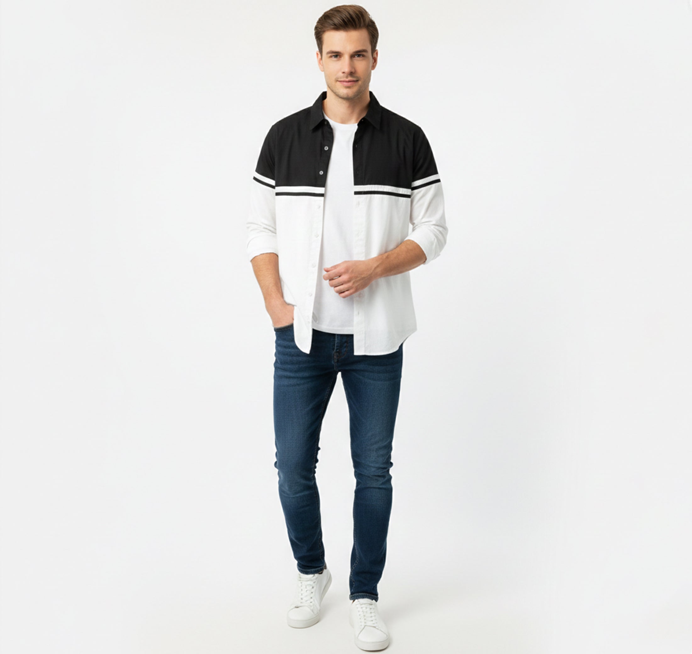 Dorvelli | Men’s Casual Cotton Shirt – Modern Ease