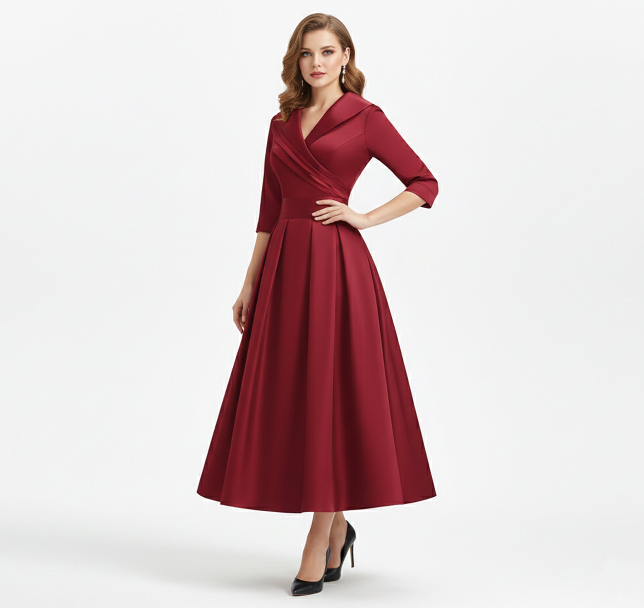 Dorvelli | Women’s Waist-Defined Dress – Timeless Formal Style