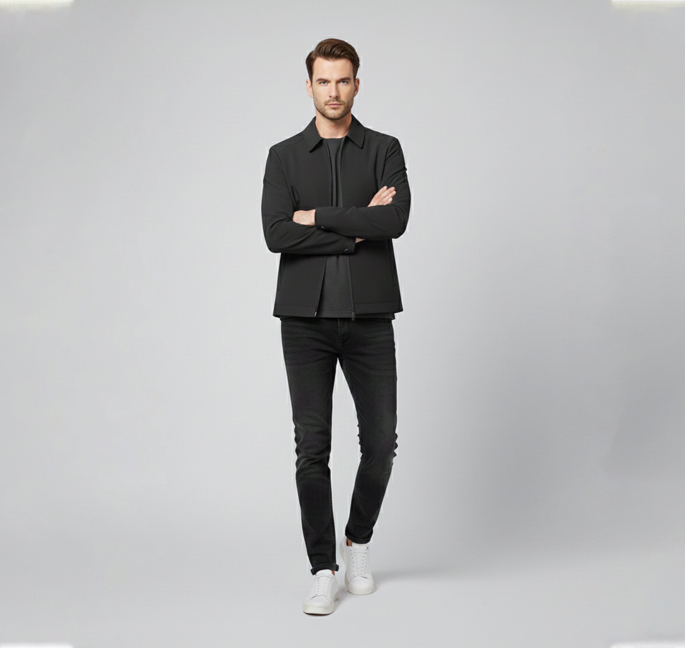 ジャケット・アウター Graphpaper Hard Twill Stand Collar Coat Dorvelli | Men's Casual Jacket – Modern Stand Collar