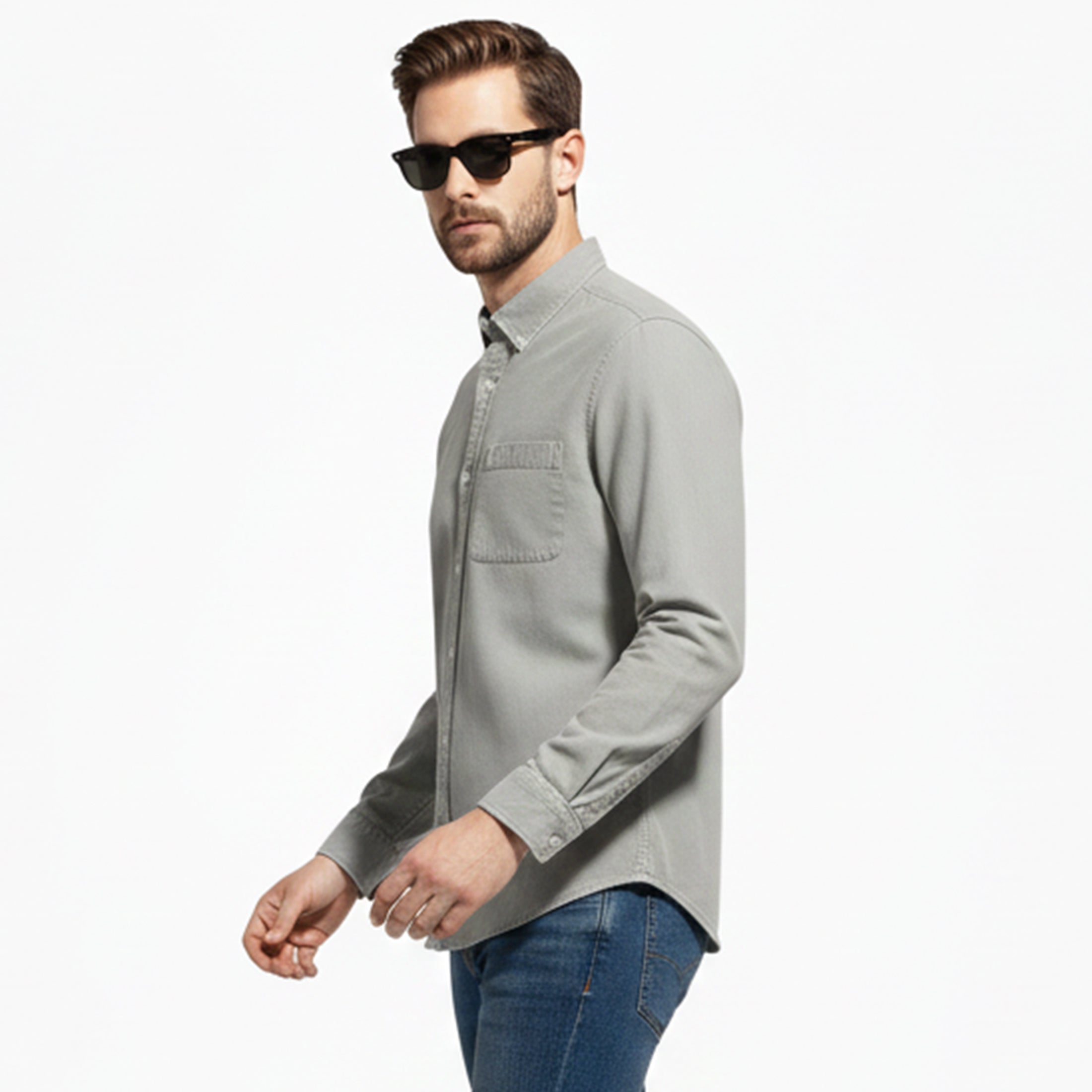 Dorvelli | Men’s Long Sleeve Shirt – Casual Leisure Fit