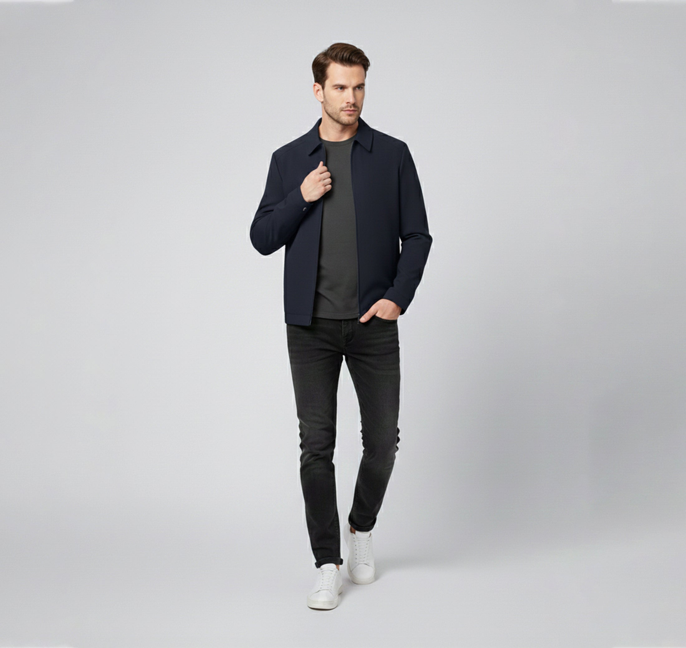 Dorvelli | Men’s Casual Jacket – Modern Stand Collar