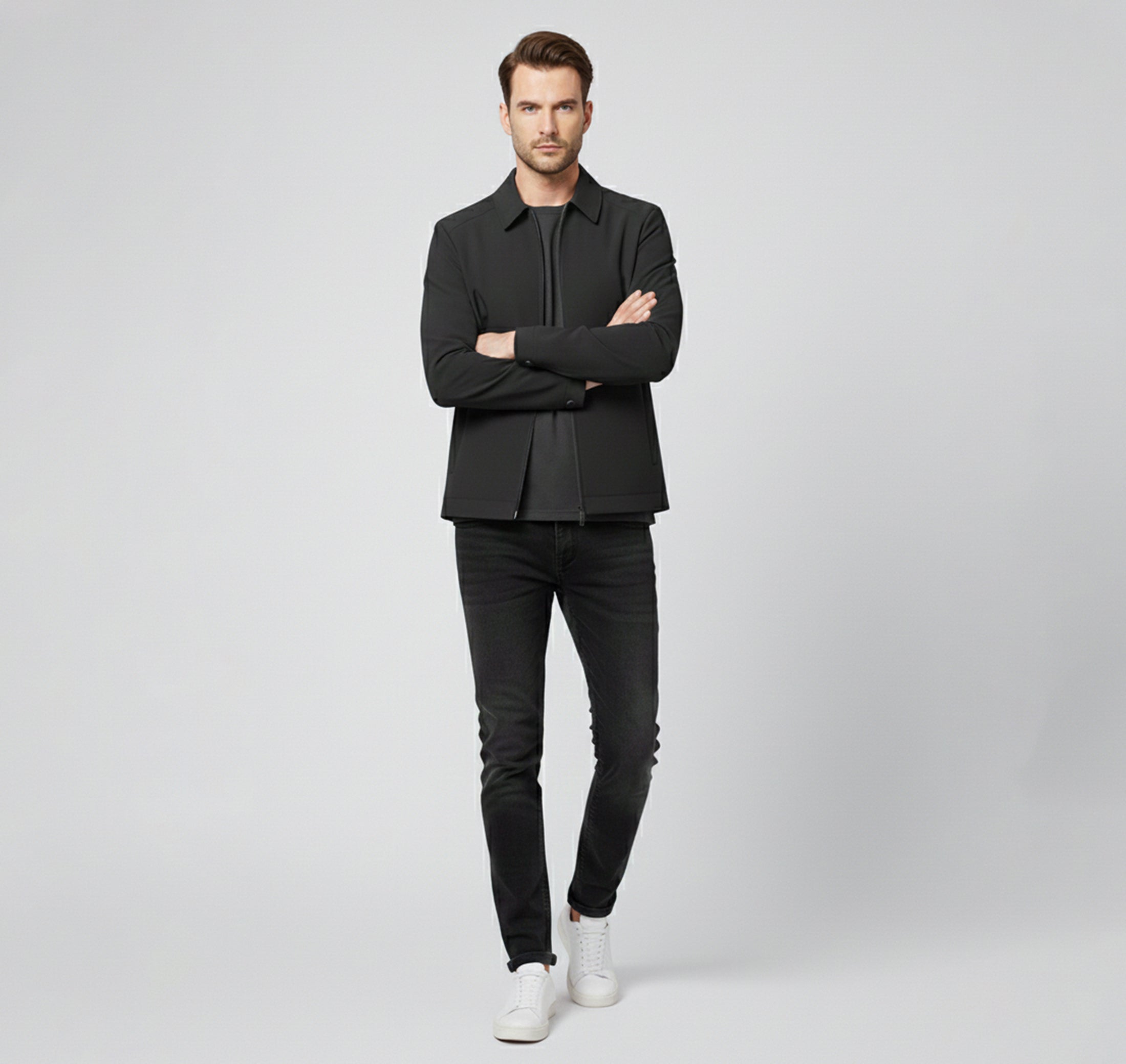 Dorvelli | Men’s Casual Jacket – Modern Stand Collar