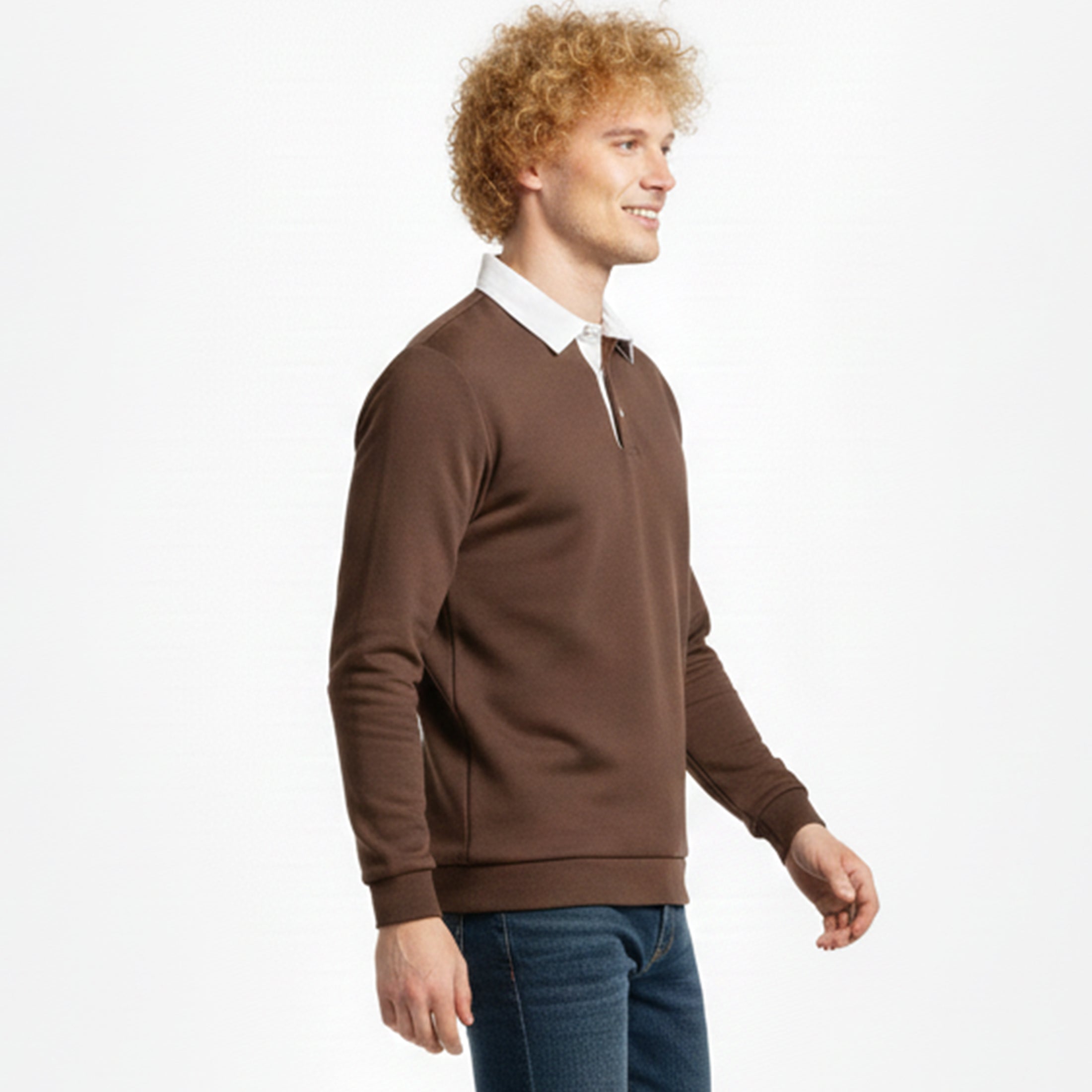 Dorvelli | Men’s Polo Collar Sweater – Casual Knit Essential