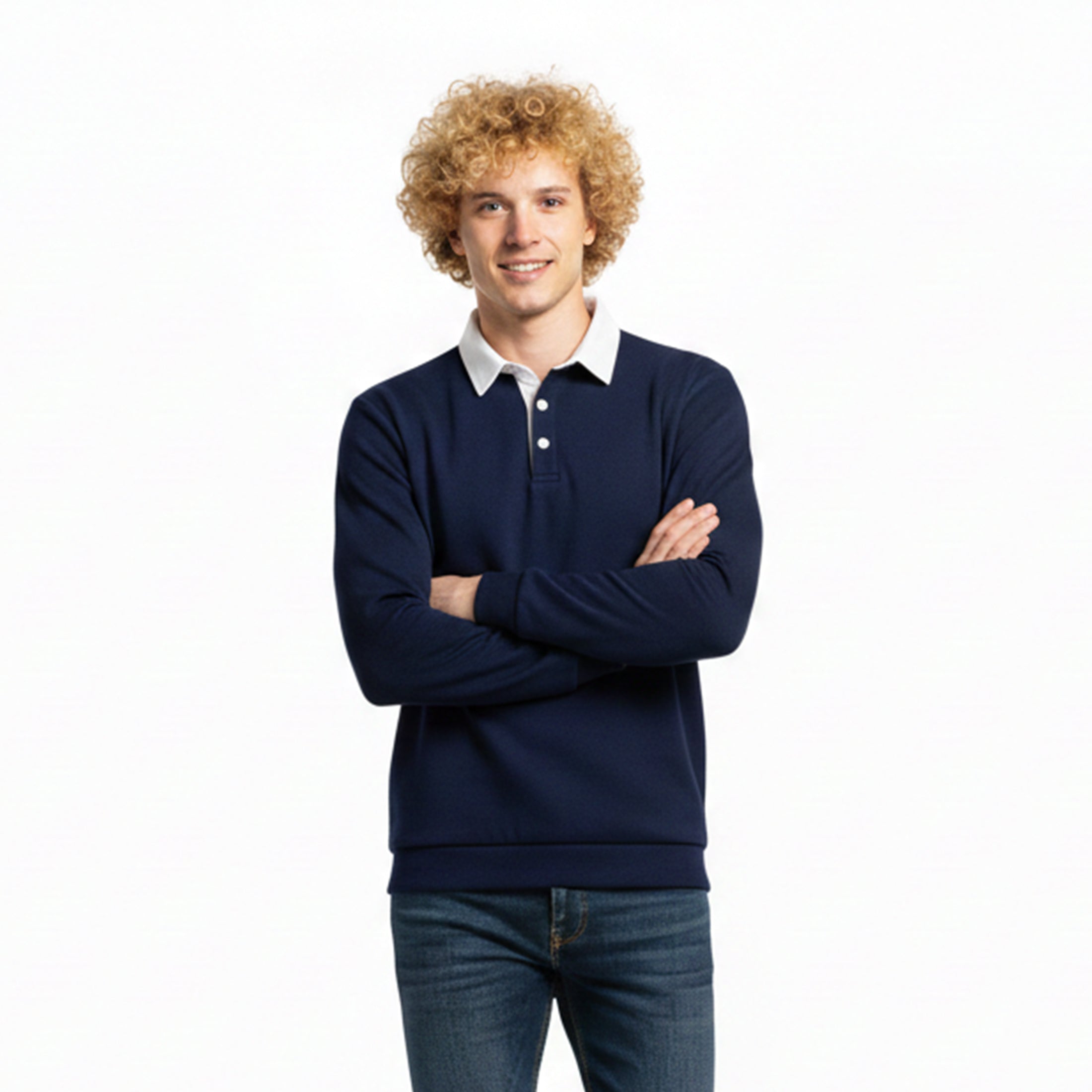 Dorvelli | Men’s Polo Collar Sweater – Casual Knit Essential