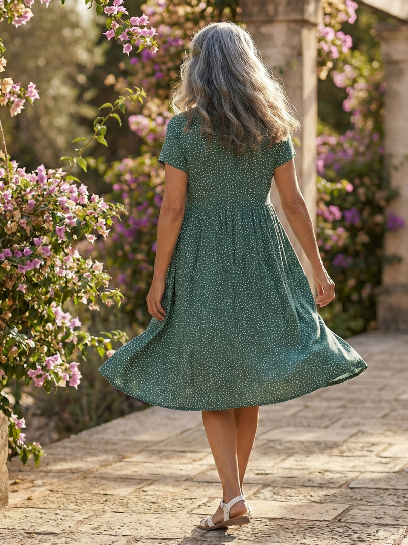 Dorvelli | Women's Midi Dress – Meadow Drift