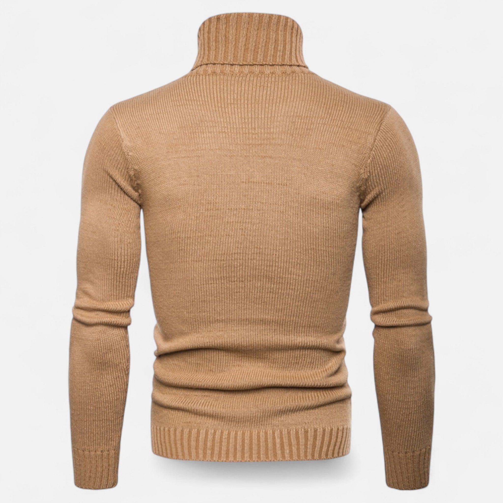 Dorvelli | Men’s Turtleneck Sweater – Heritage Jacquard Knit