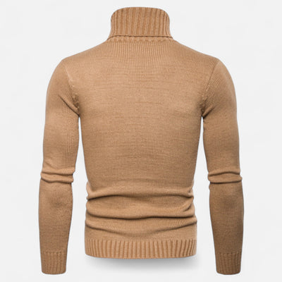 Dorvelli | Men’s Turtleneck Sweater – Heritage Jacquard Knit