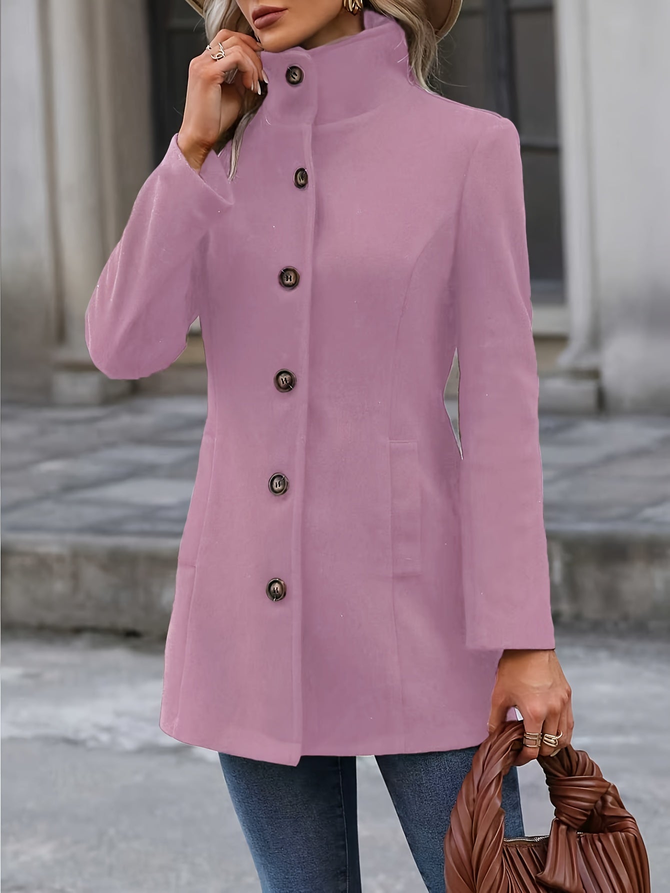 Women's Funnel Neck Coat